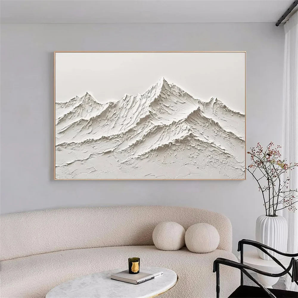 Minimalist Mountain Oil Painting #FJ205