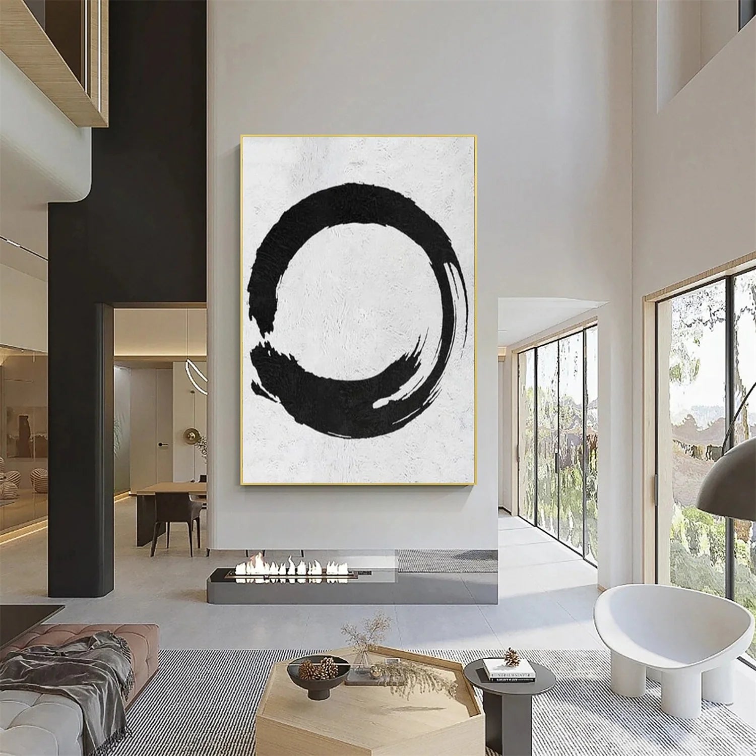 Black and White Minimalist_Canvas Art #MZ113