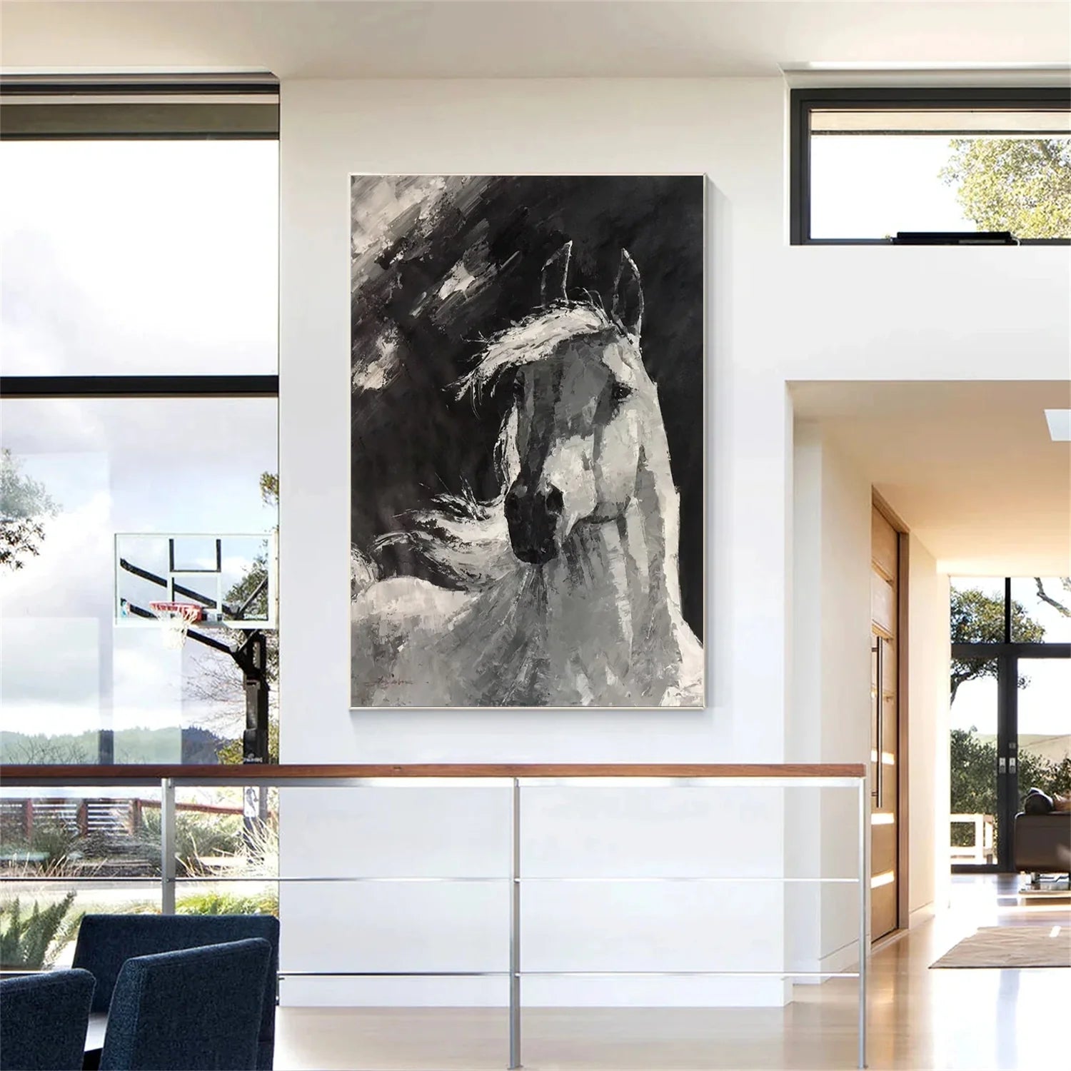 Abstract Animal Horse Wall Art #AM118