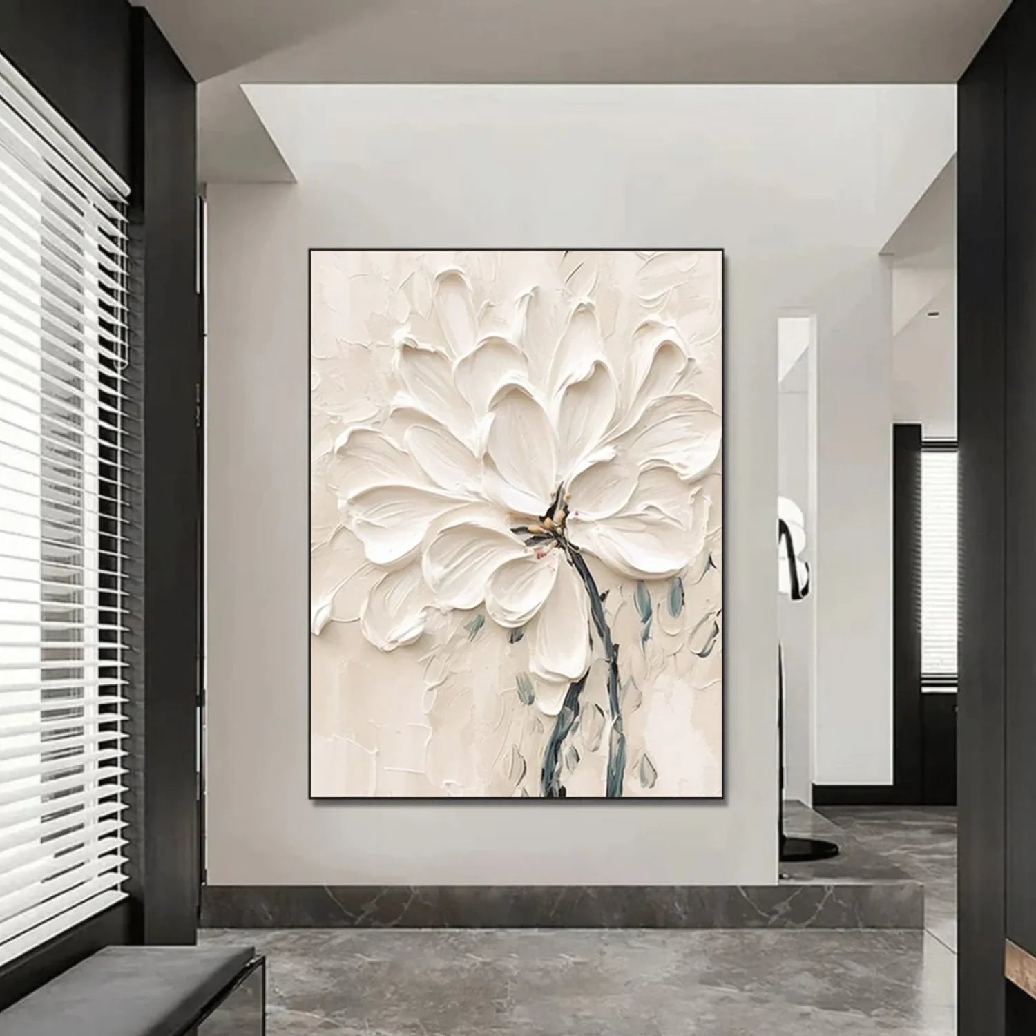 Flower & Tree Abstract_Textured Wall Art #FT144