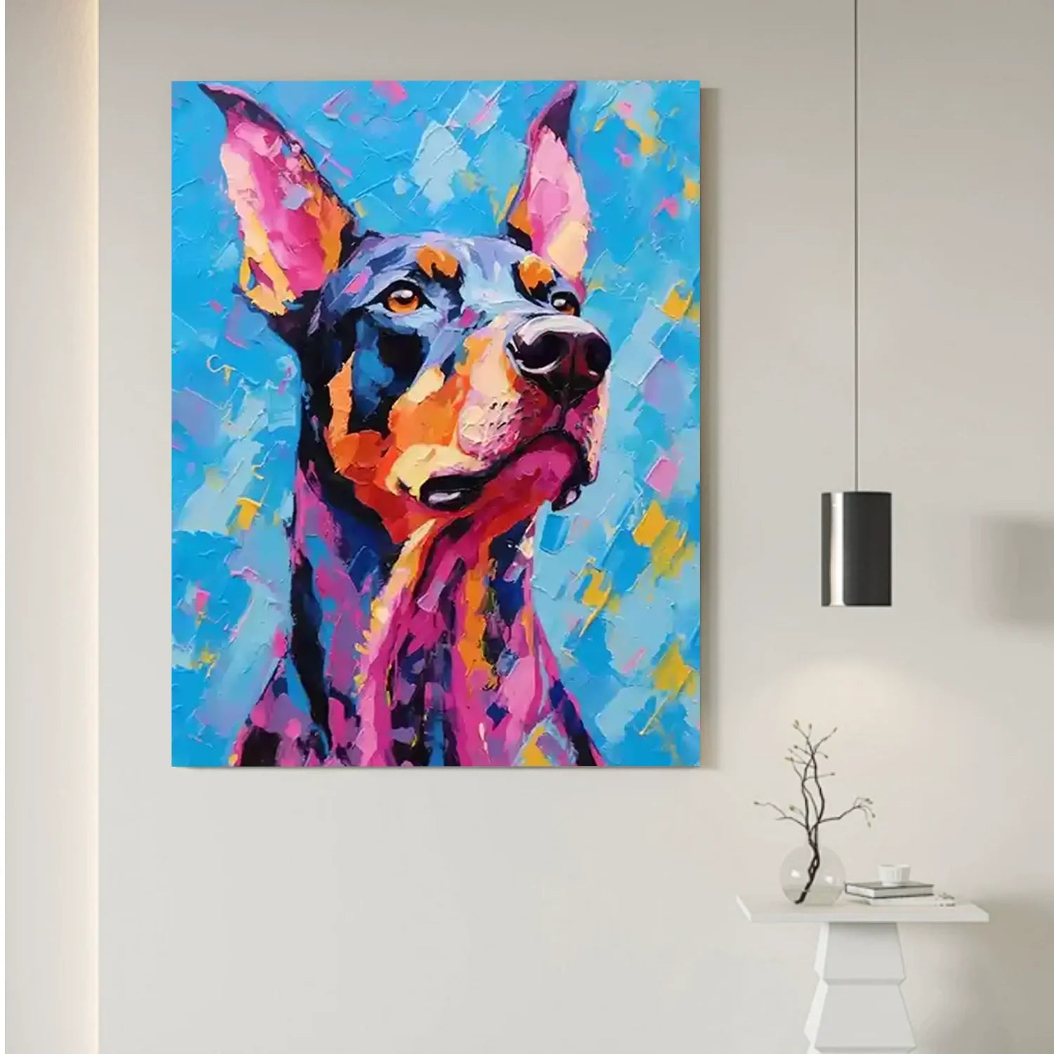 Abstract Animal Dog Wall Art #AM117