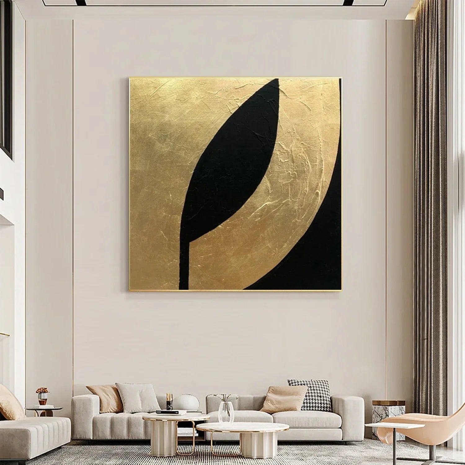 Black Minimalist_Canvas Art #MZ110