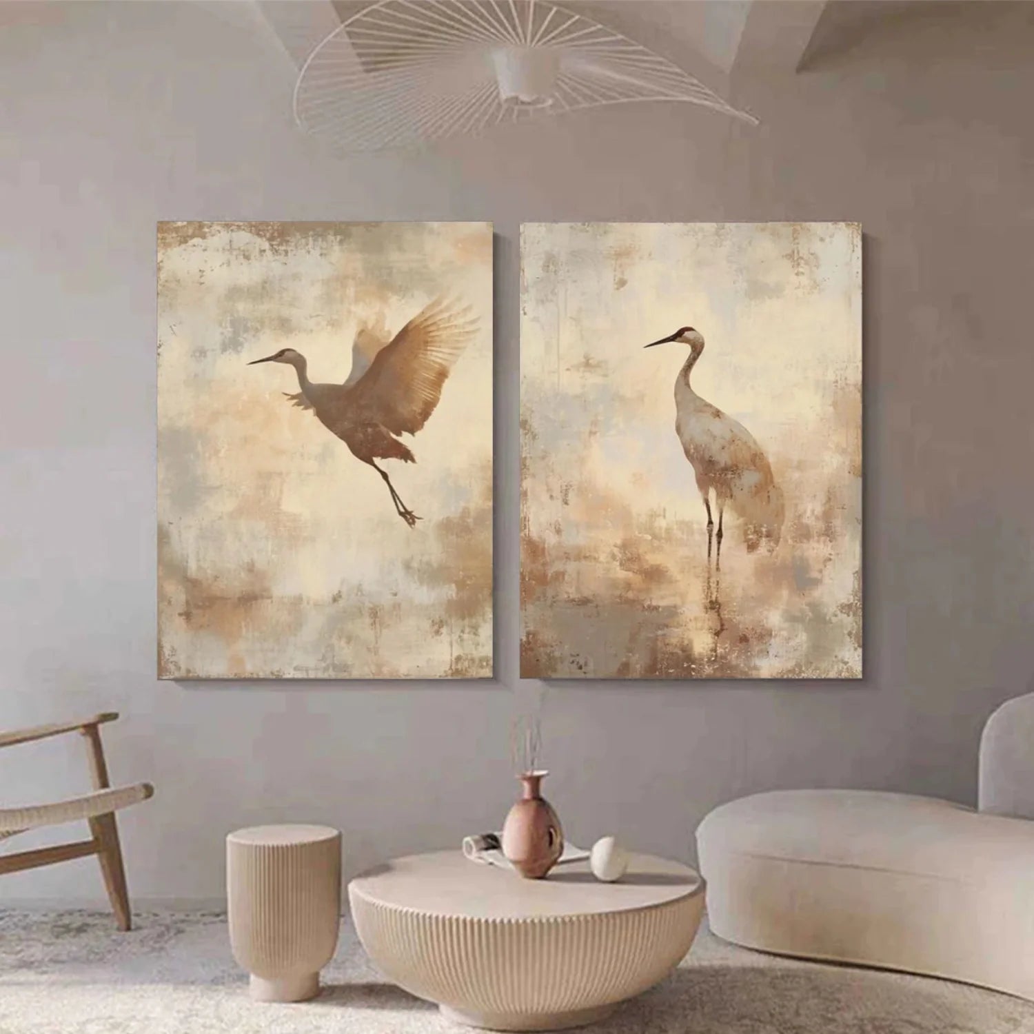 Abstract Animal Wall Art Set of 2 #AM143