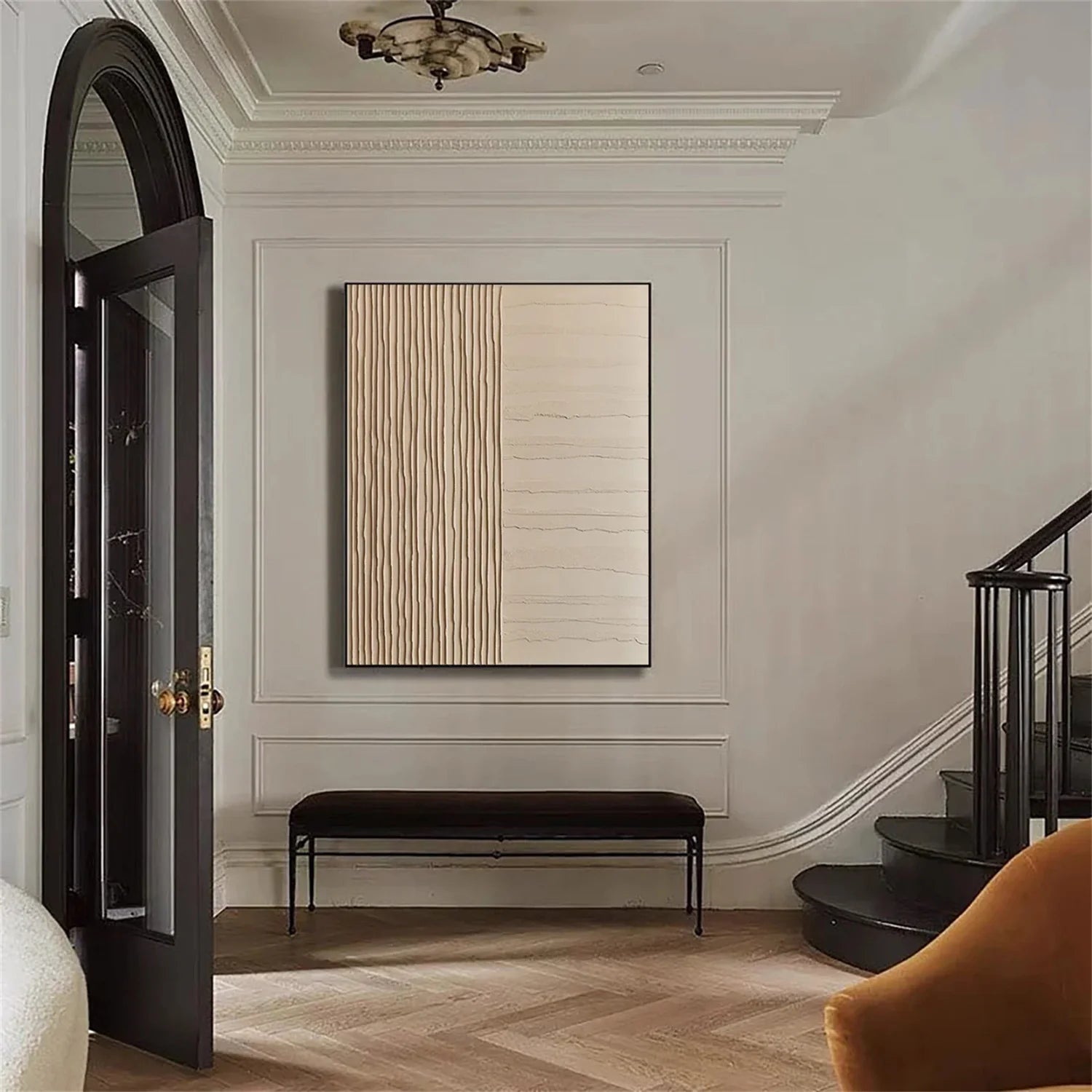 Minimalist Brown & Beige Art #MB011