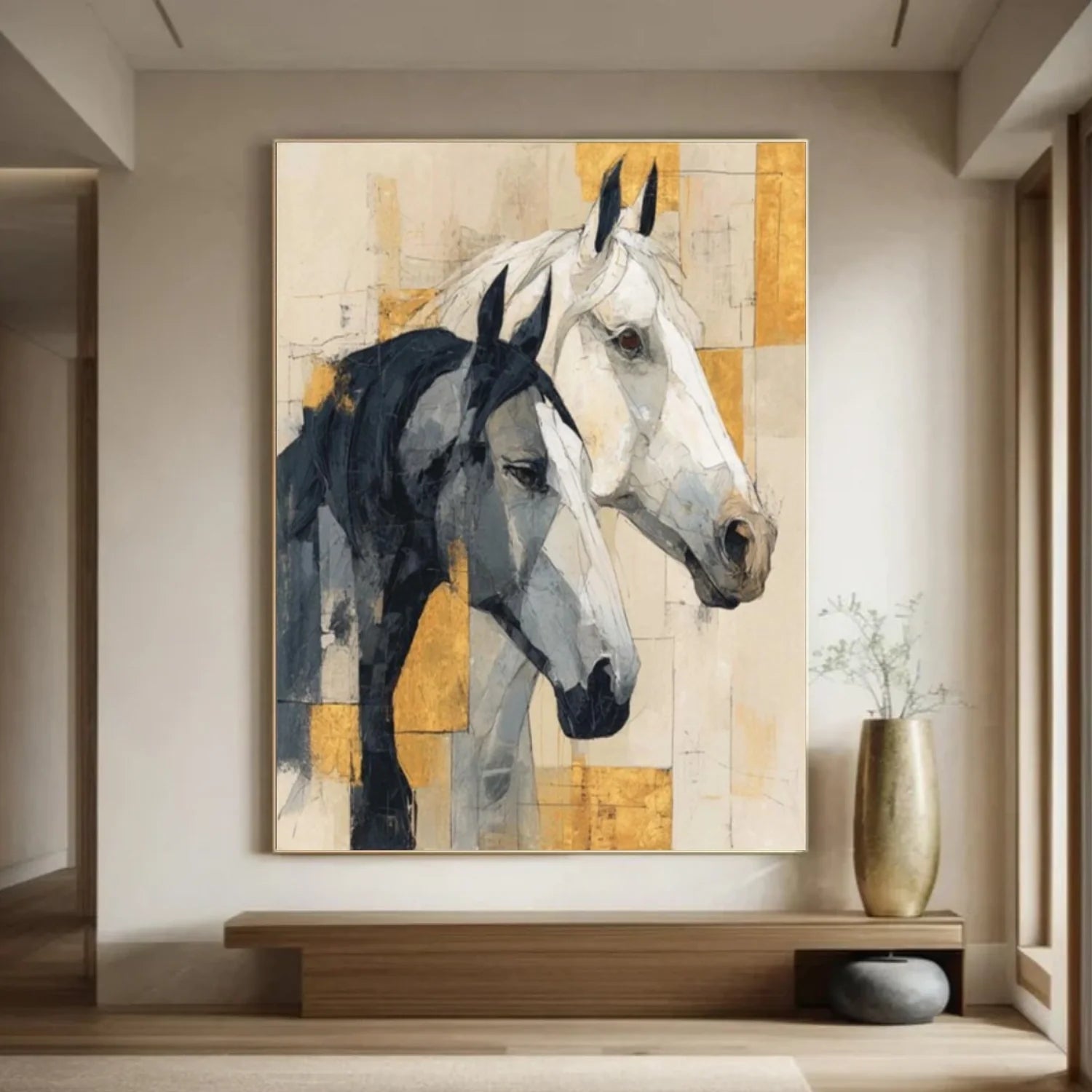 Abstract Animal Horse Wall Art #AM145