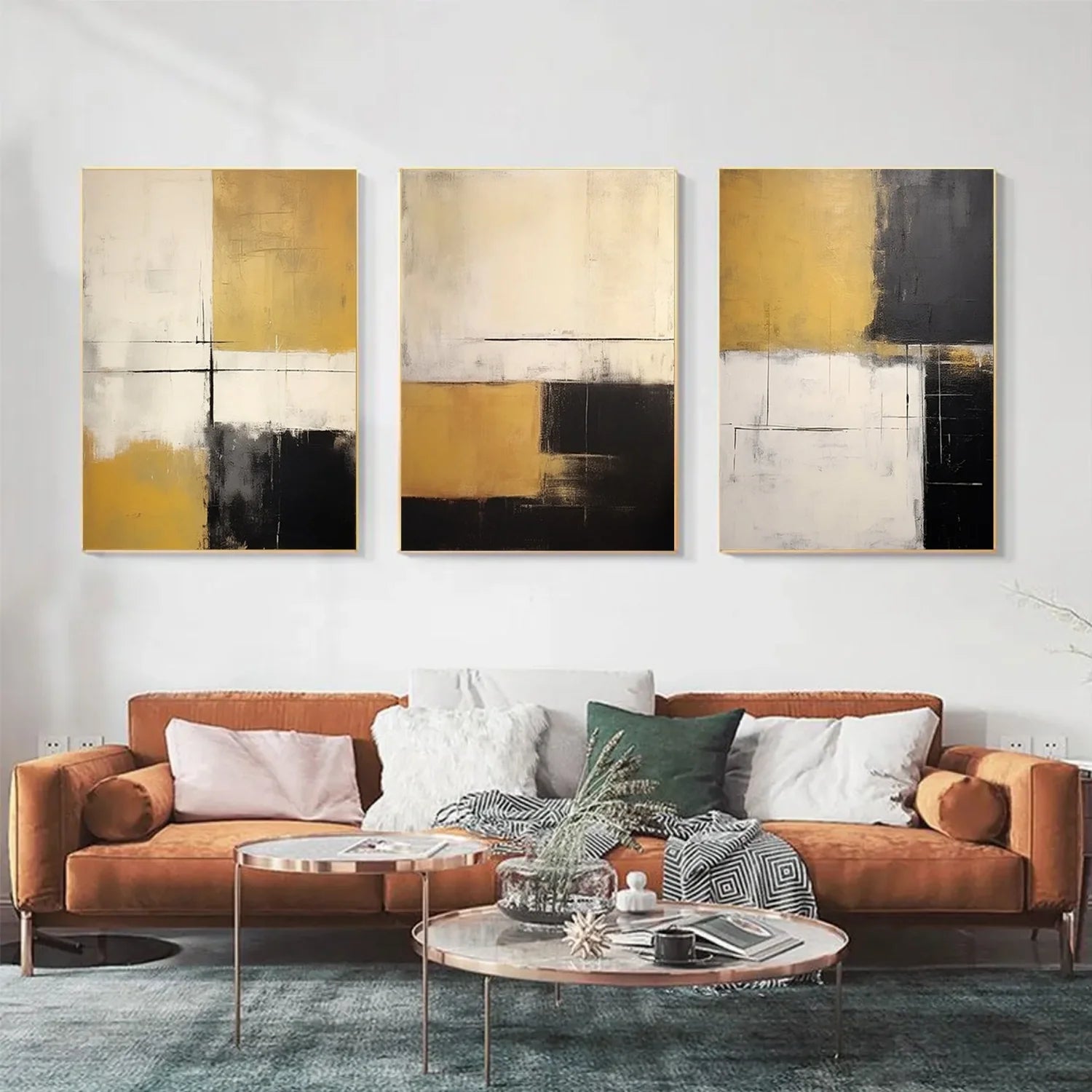 Abstract_Canvas Art Set of 3 #WA681