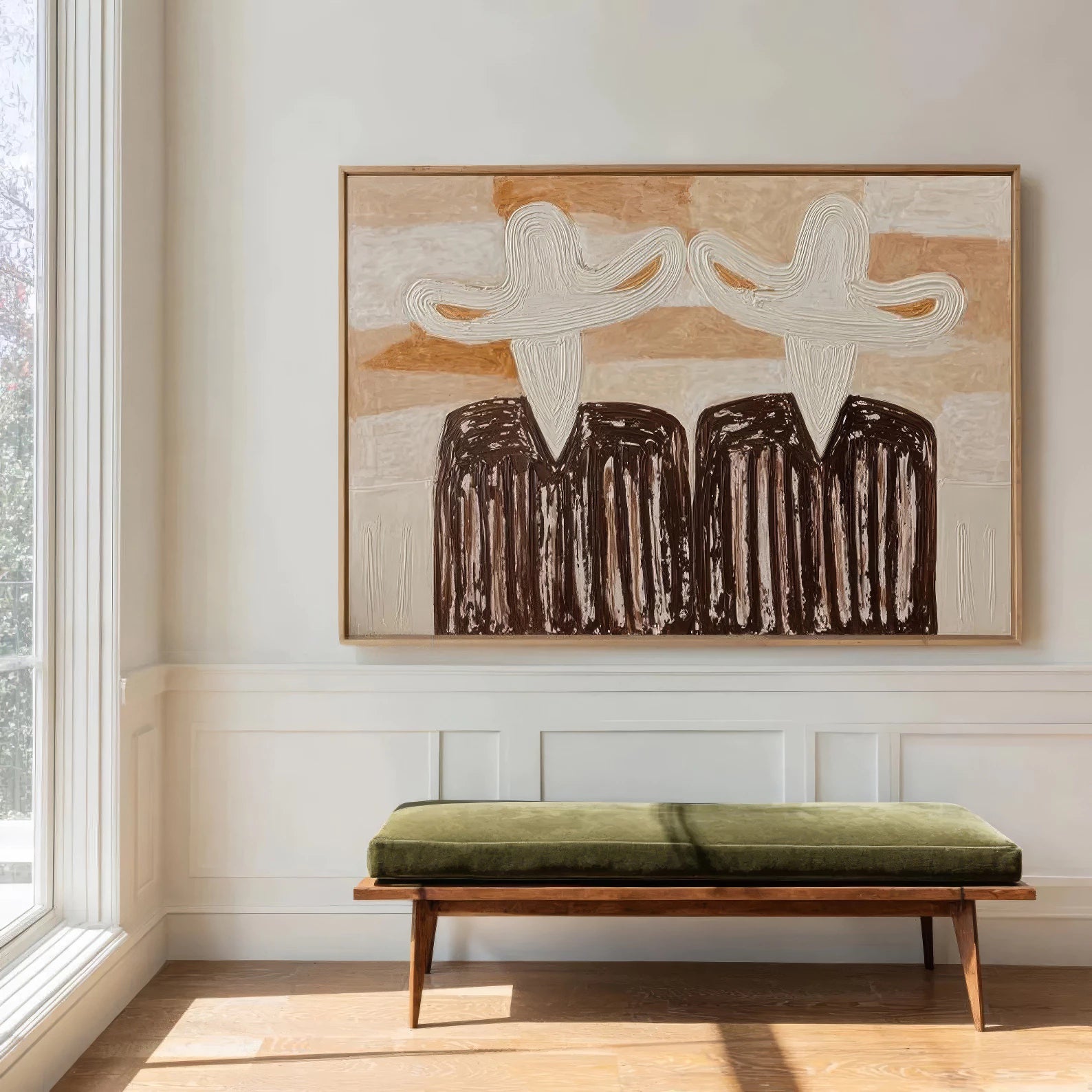 Earth Tone Textured Painting #AB144