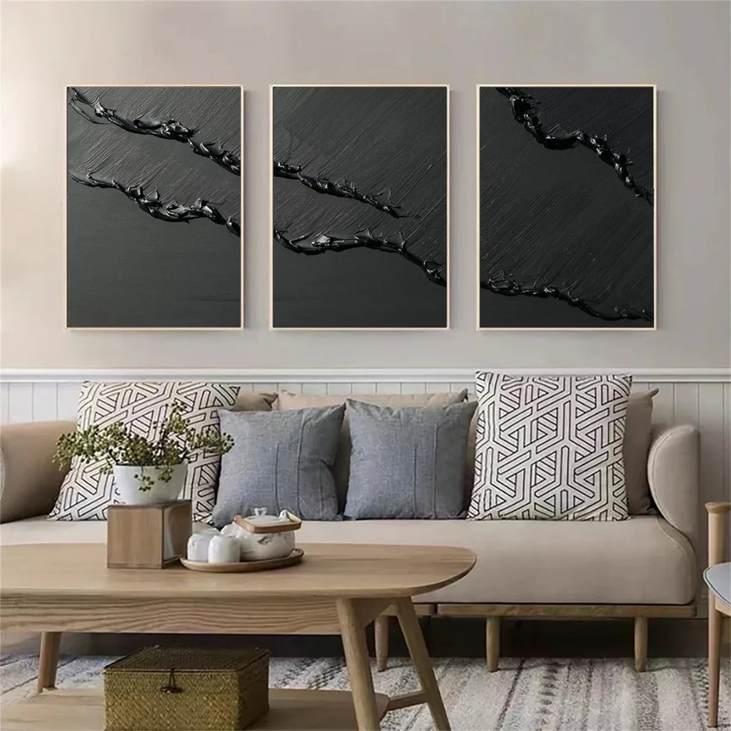 Minimalist Sea & Sky Art  Set of 3 #SK078