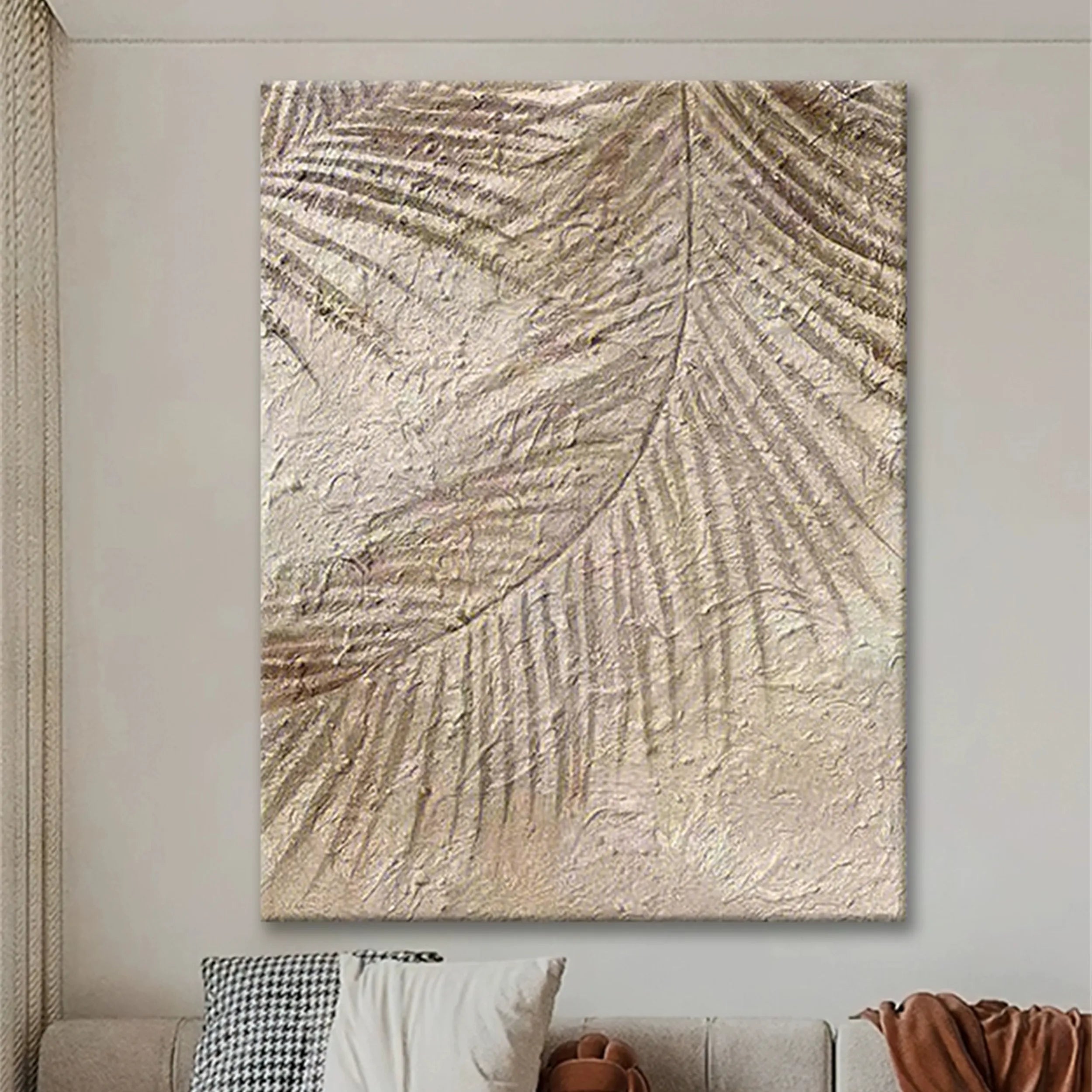 Flower & Tree Abstract Textured Wall Art #FT037