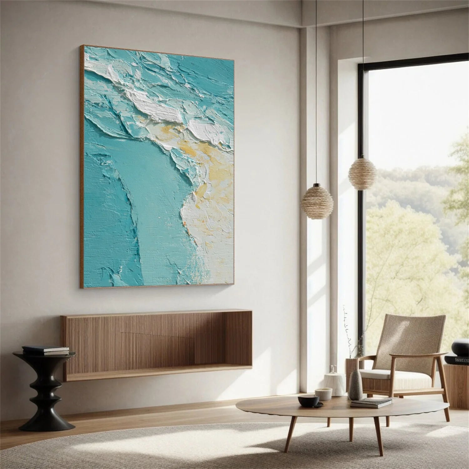 Sea & Sky Abstract_Textured_Wall Art #SK150