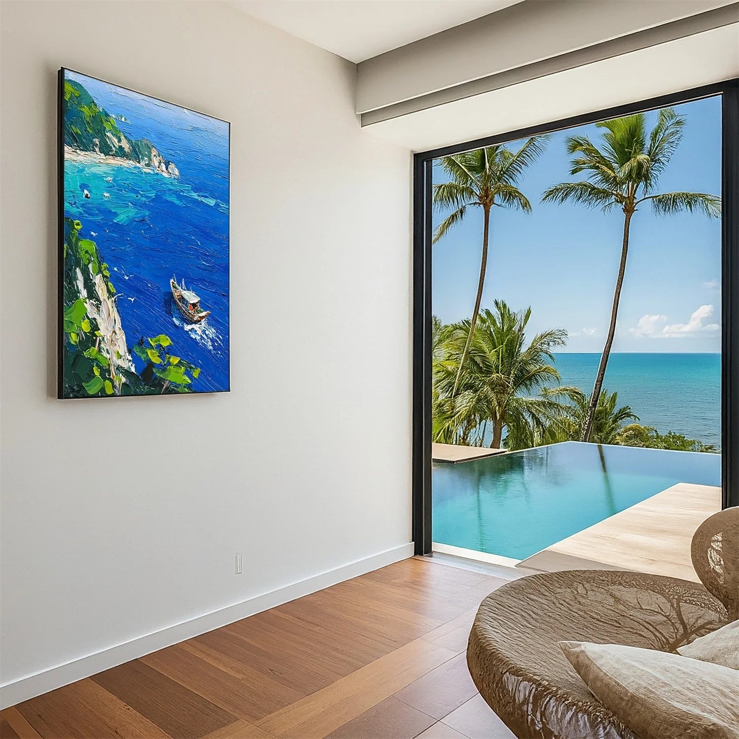 Sea & Sky Abstract_Textured_Wall Art #SK160