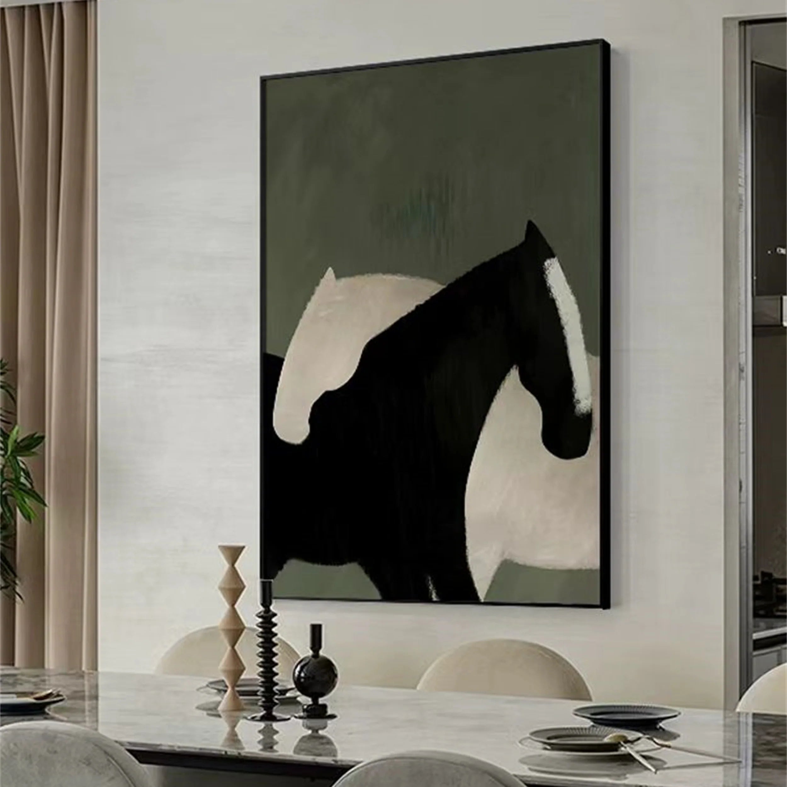 Colorful Horse Abstract Animal Wall Art #AM033