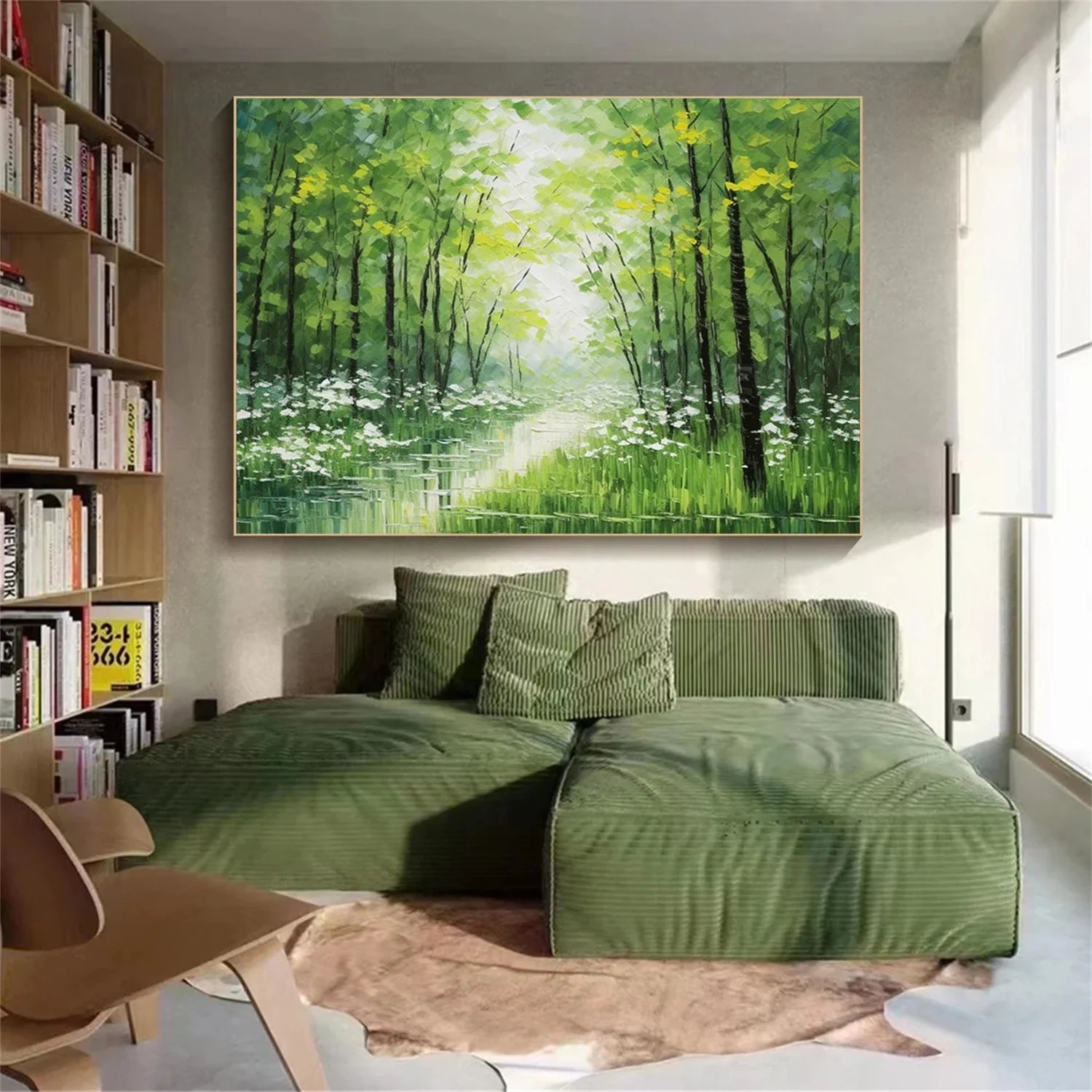 Flower & Tree Abstract Textured Wall Art #FT070