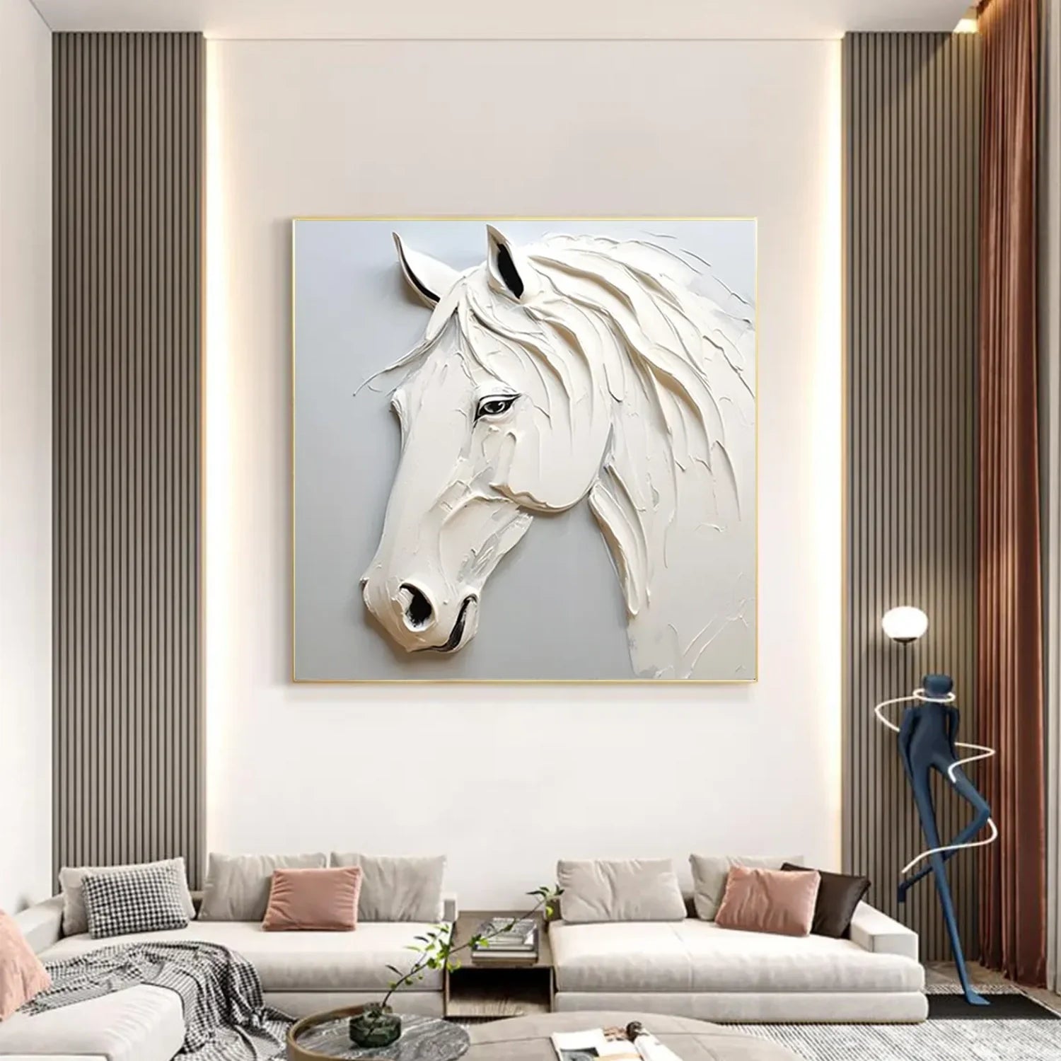 Abstract Animal Horse Textured_Wall Art #AM130