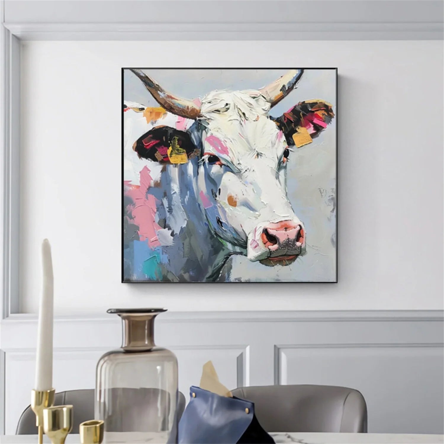 Colorful Abstract Animal Wall Art #AM093