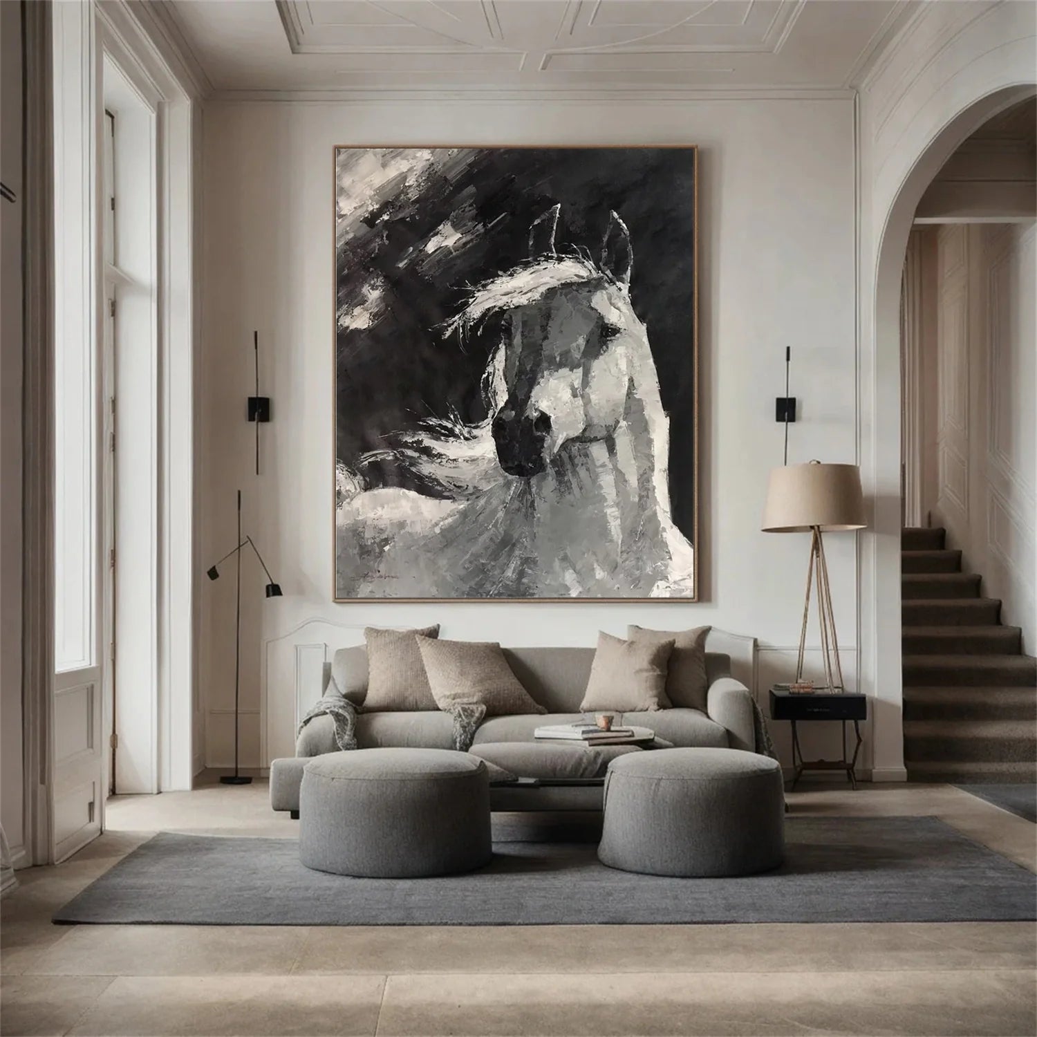 Abstract Animal Horse Wall Art #AM118