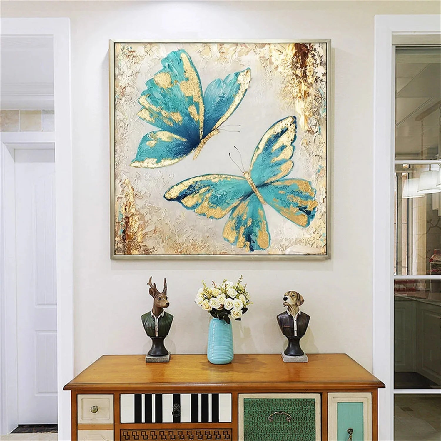 Colorful Abstract Animal Wall Art #AM054