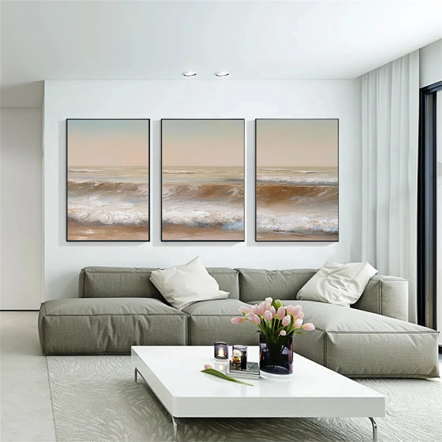 Sea & Sky Textured Art Set of 3 #SK107