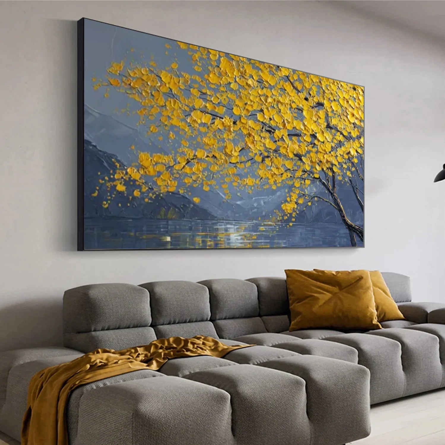 Flower & Tree Abstract_Textured Wall Art #FT170