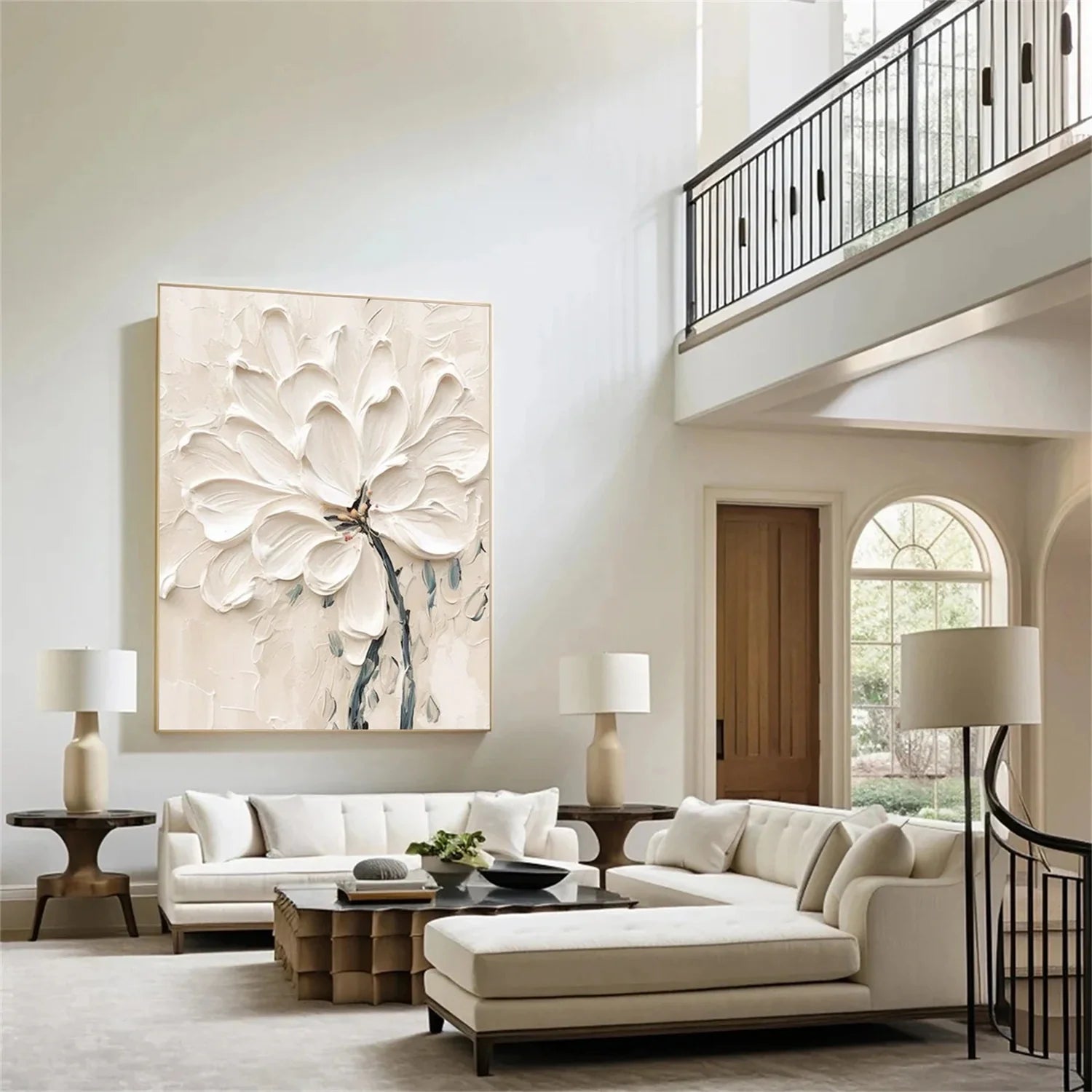 Flower & Tree Abstract_Textured Wall Art #FT144