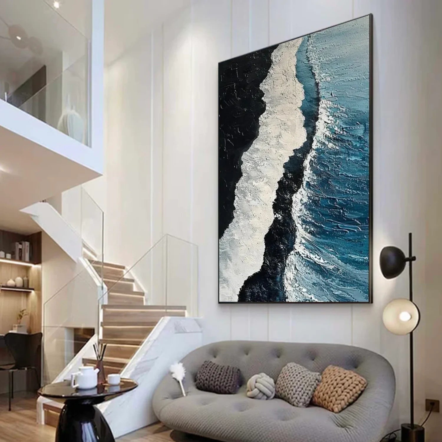 Sea & Sky Abstract_Textured_Wall Art #SK173