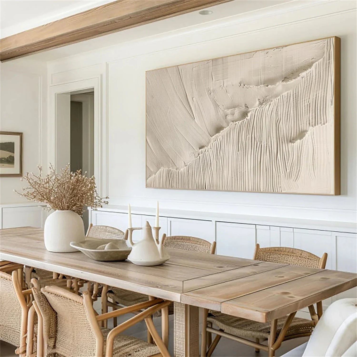 Minimalist_Textured_Canvas Art #MD273