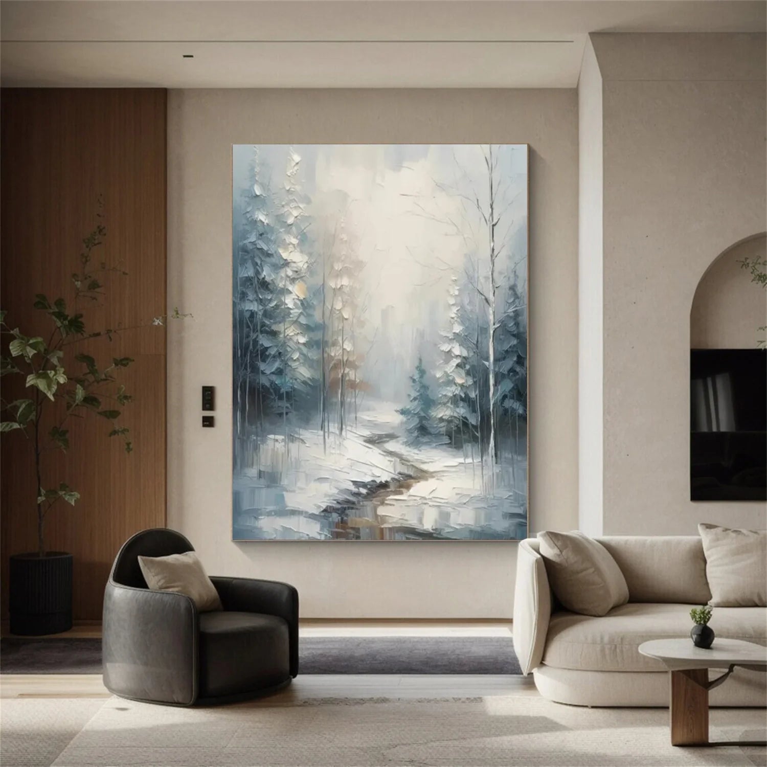 Flower & Tree Abstract_Wall Art #FT160