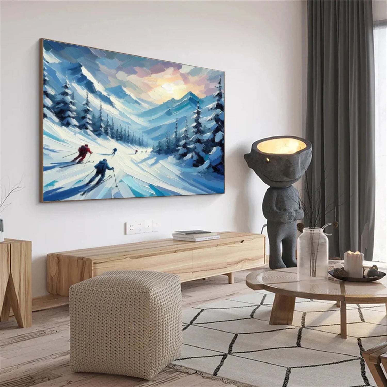 Skiing Sport_Wall Art #AS053