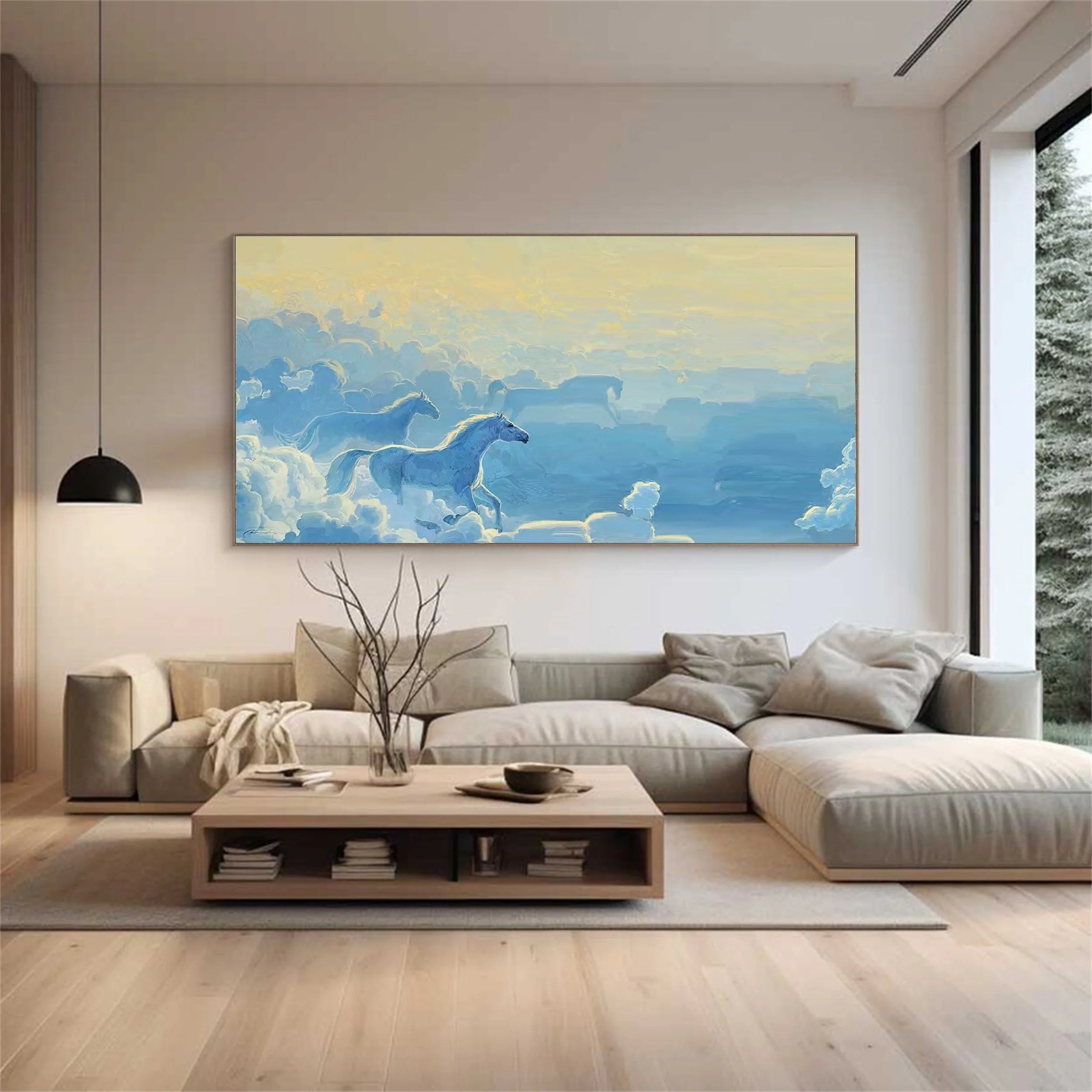 Colorful Horse Abstract Animal Wall Art #AM012