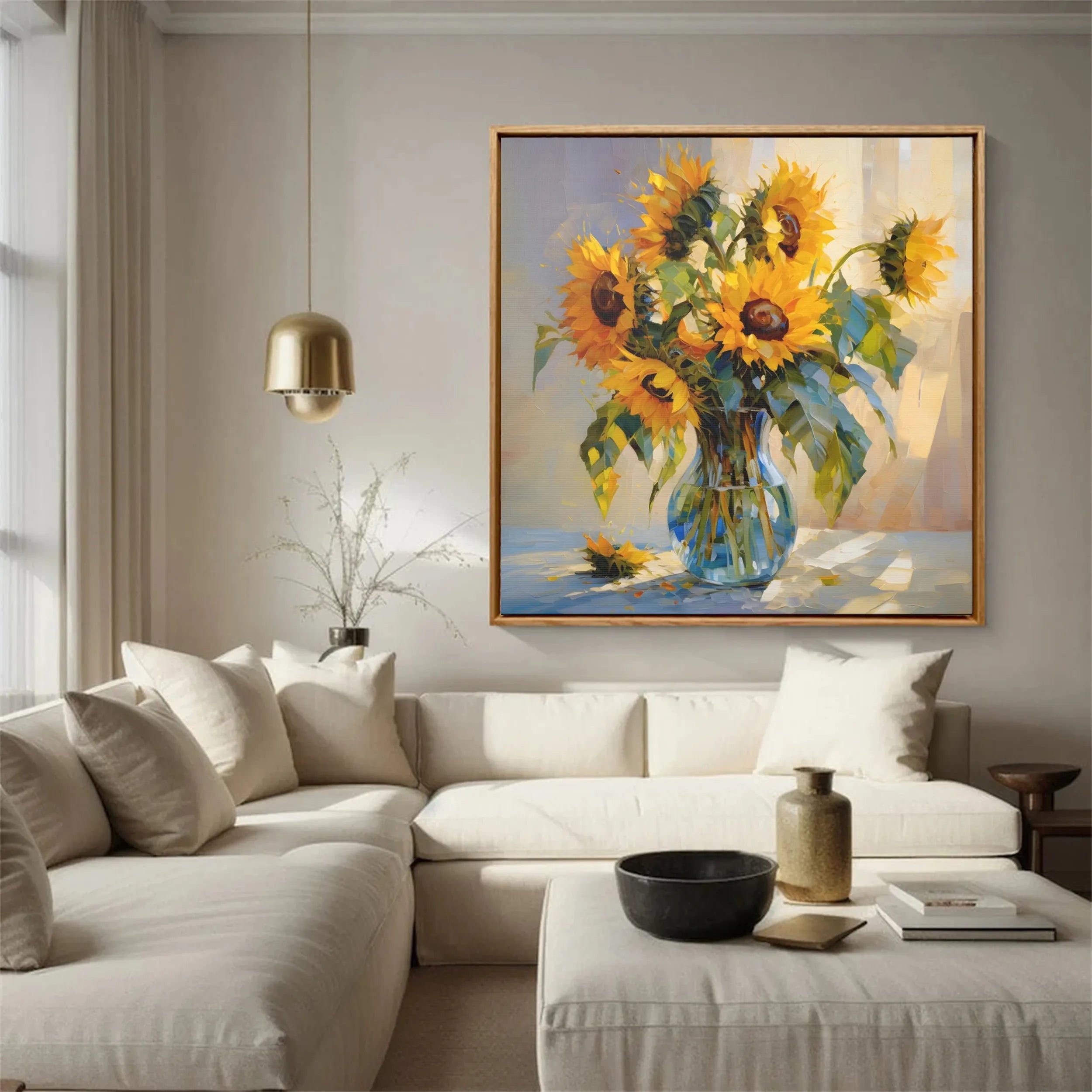 Colorful Flower & Tree Abstract  Wall Art #FT036