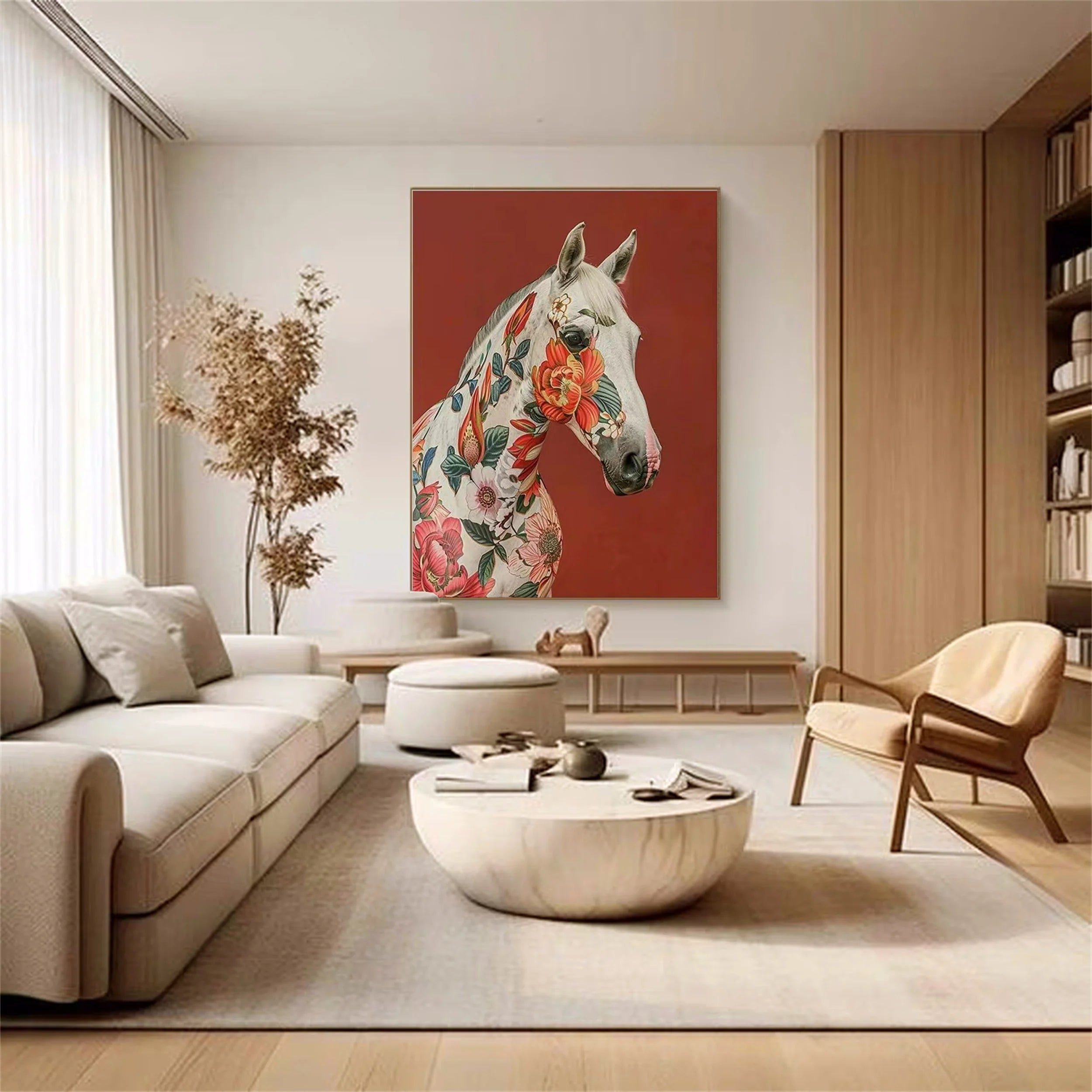 Colorful Horse Abstract Animal Wall Art #AM018