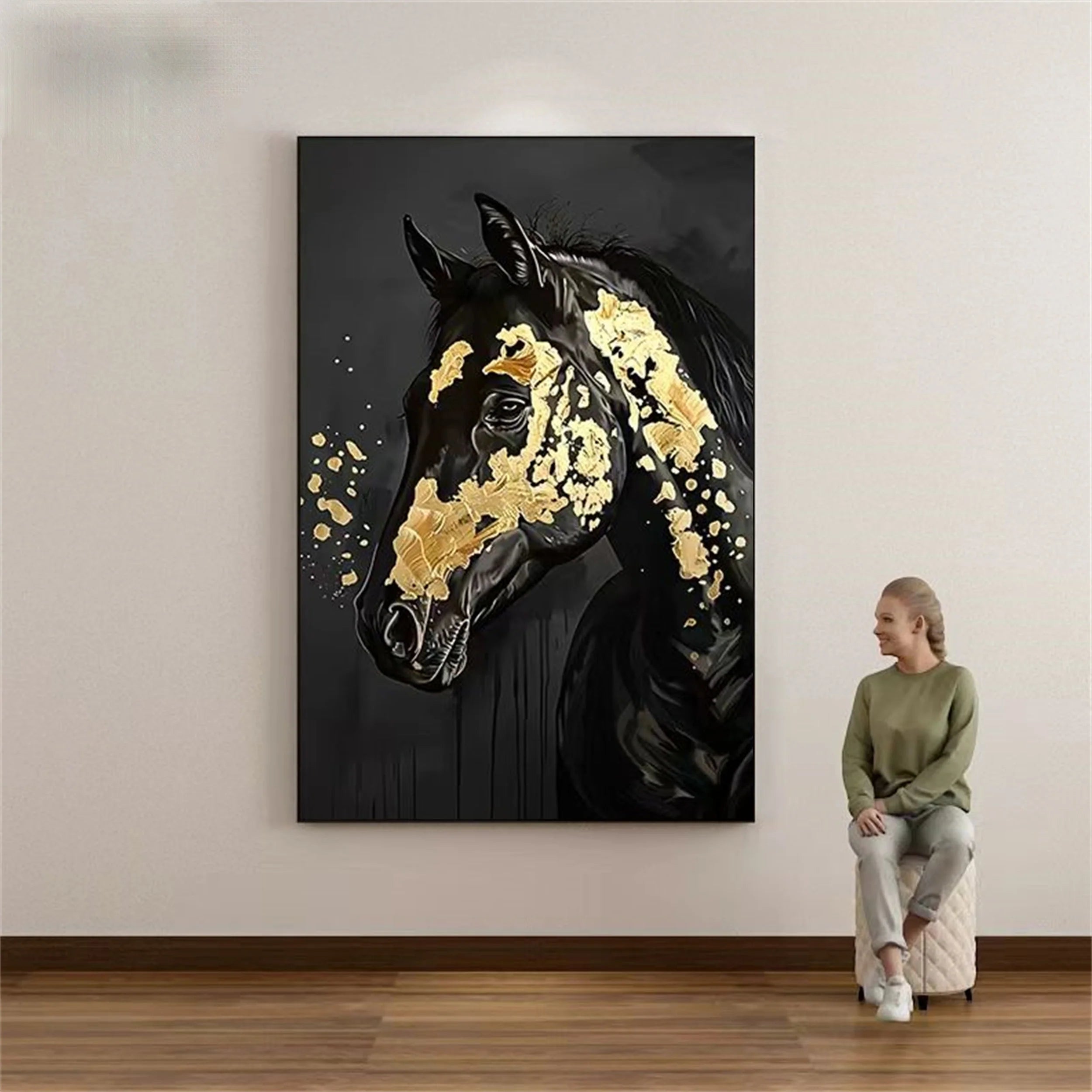 Colorful Horse Abstract Animal Wall Art #AM038