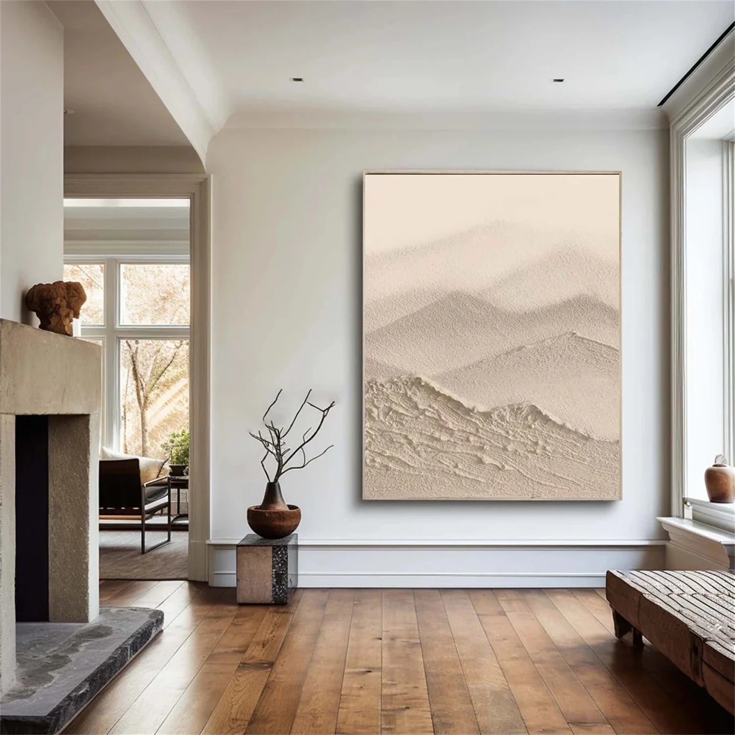 Minimalist Brown & Beige Art #MB013