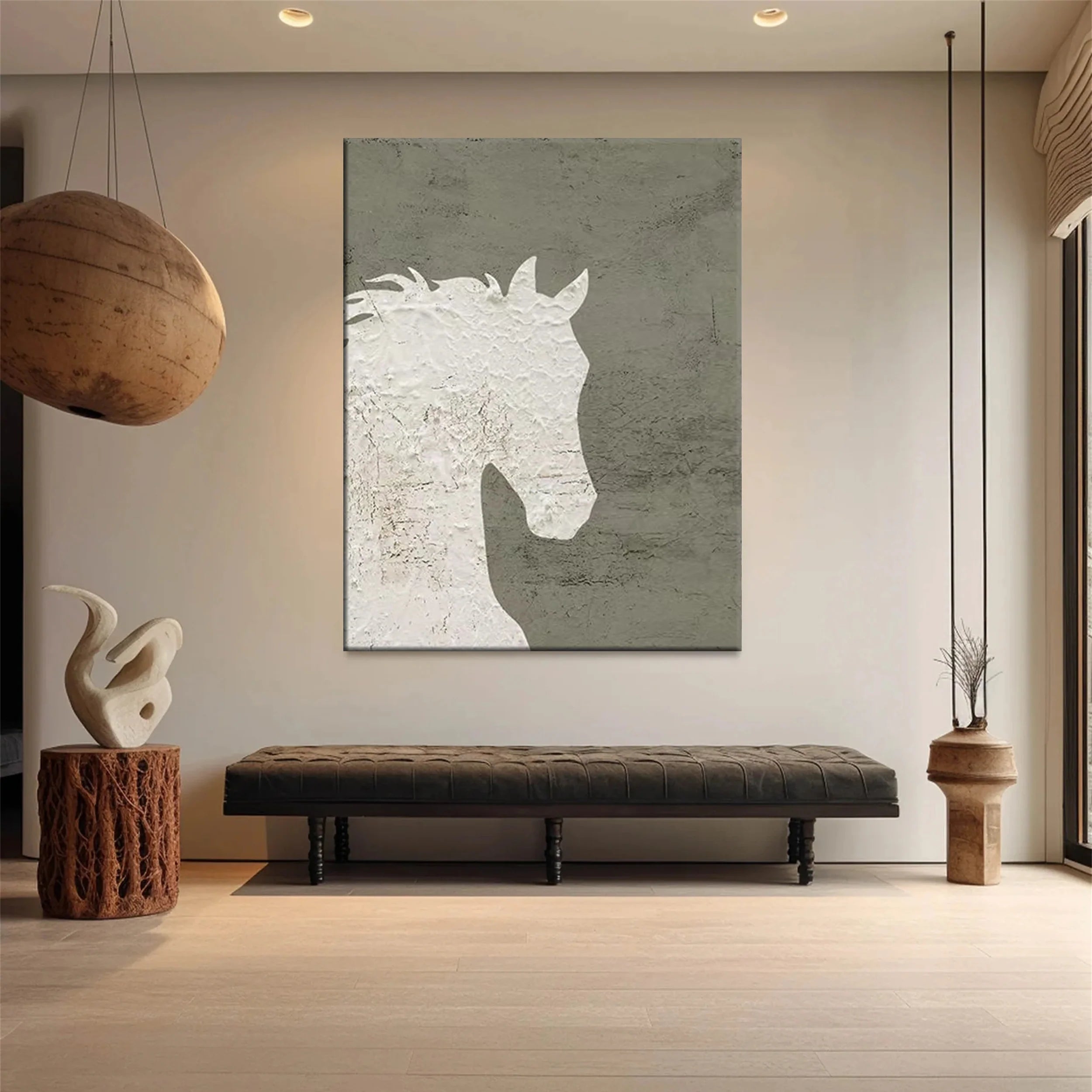 Colorful Horse Abstract Animal Wall Art #AM043