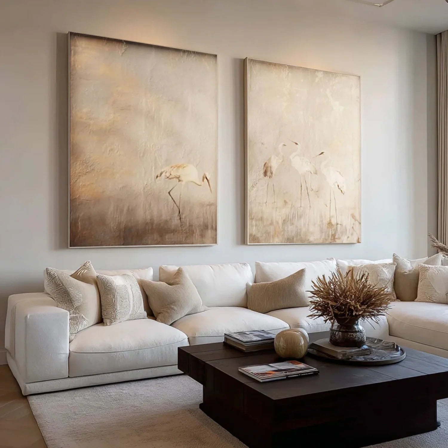 Abstract Animal Wall Art Set of 2 #AM141