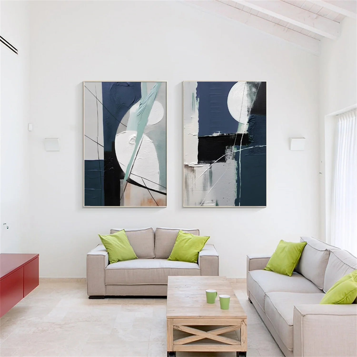 Abstract Tranquility Set of 2 #WA323