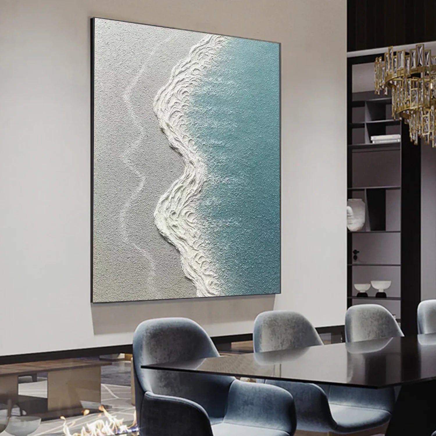 Sea & Sky Abstract_Textured_Wall Art #SK171