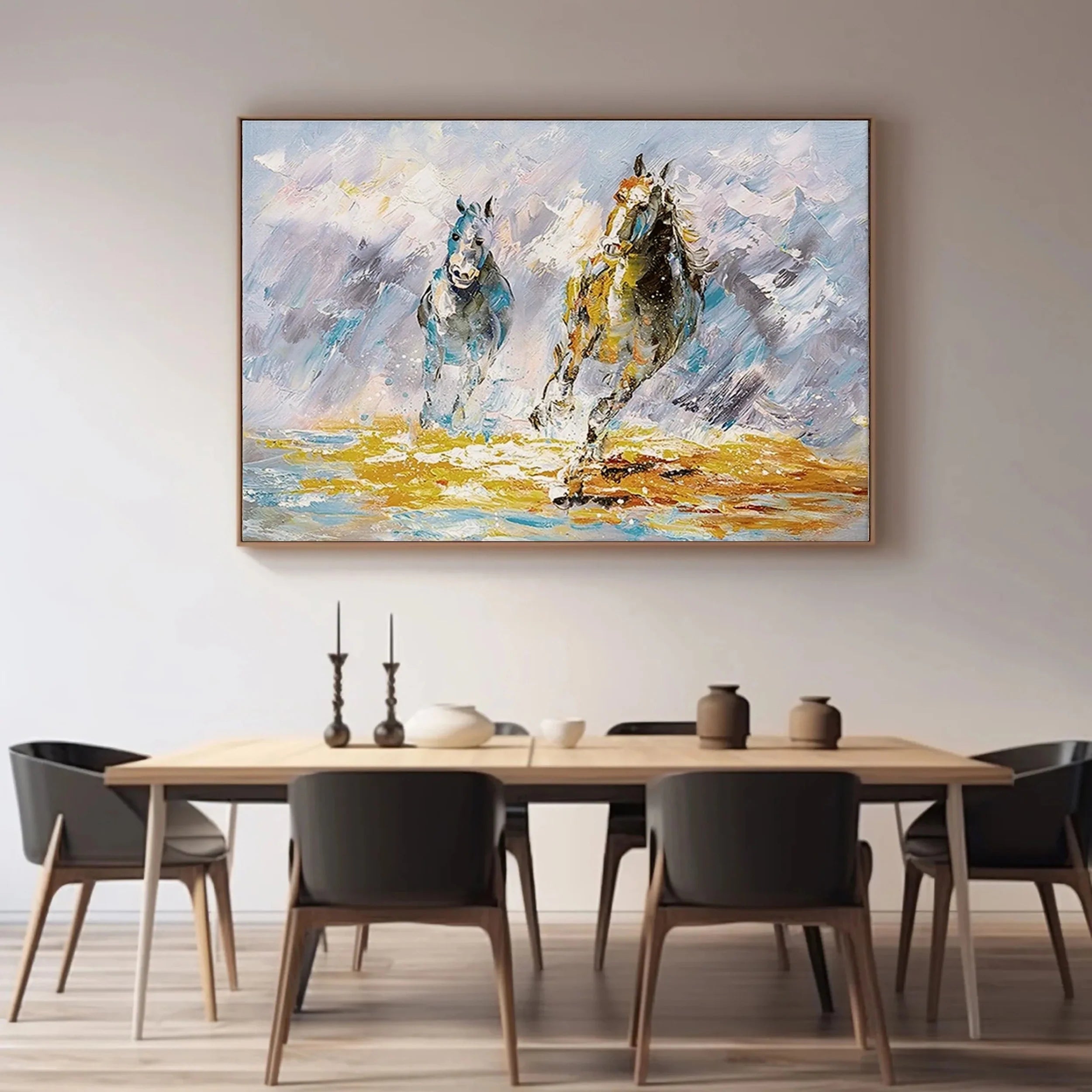 Colorful Horse Abstract Animal Wall Art #AM010