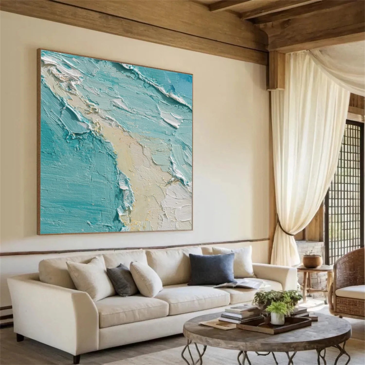 Sea & Sky Abstract_Textured_Wall Art #SK157