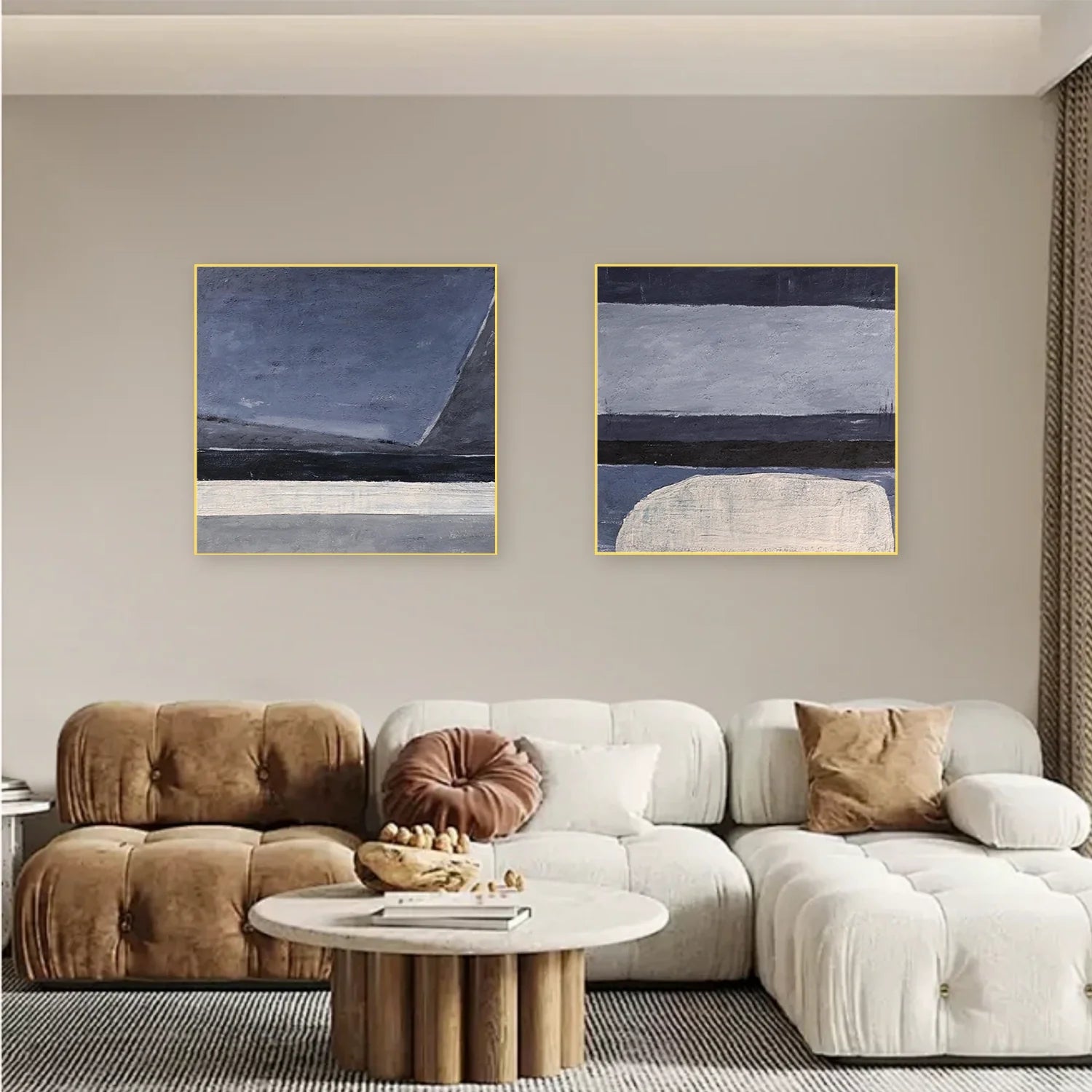 Abstract Canvas Art Set of 2 #WA634