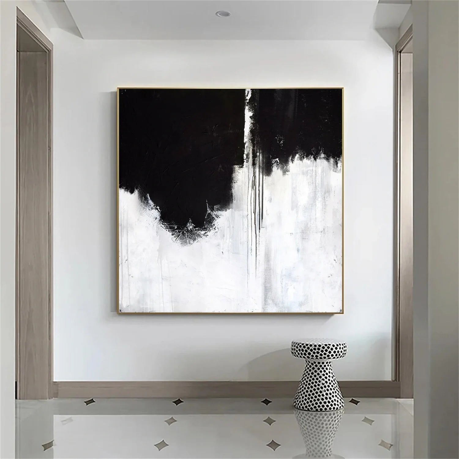 White and Black Minimalistic Art #MD198