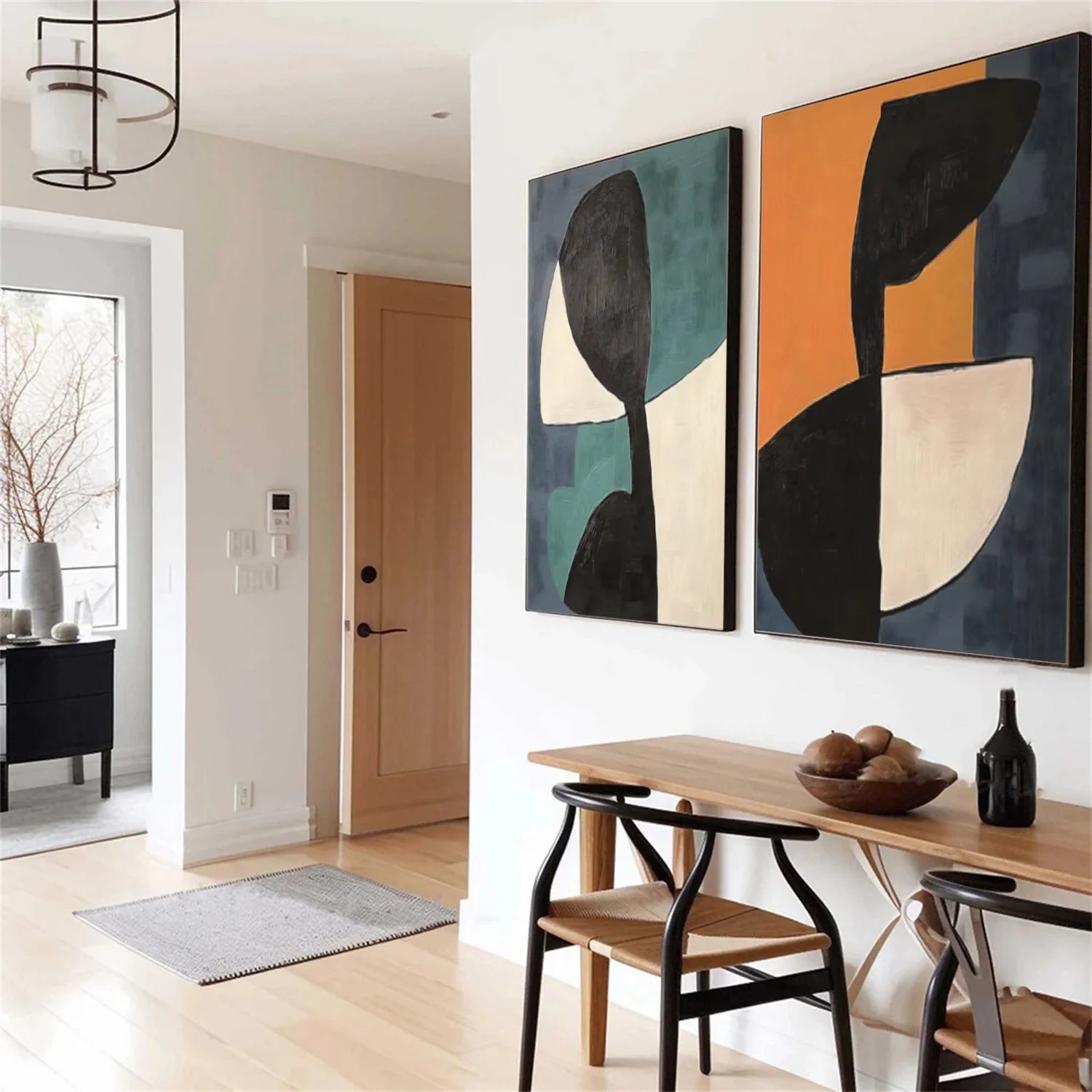 Abstract_Canvas Art Set of 2 #WA731