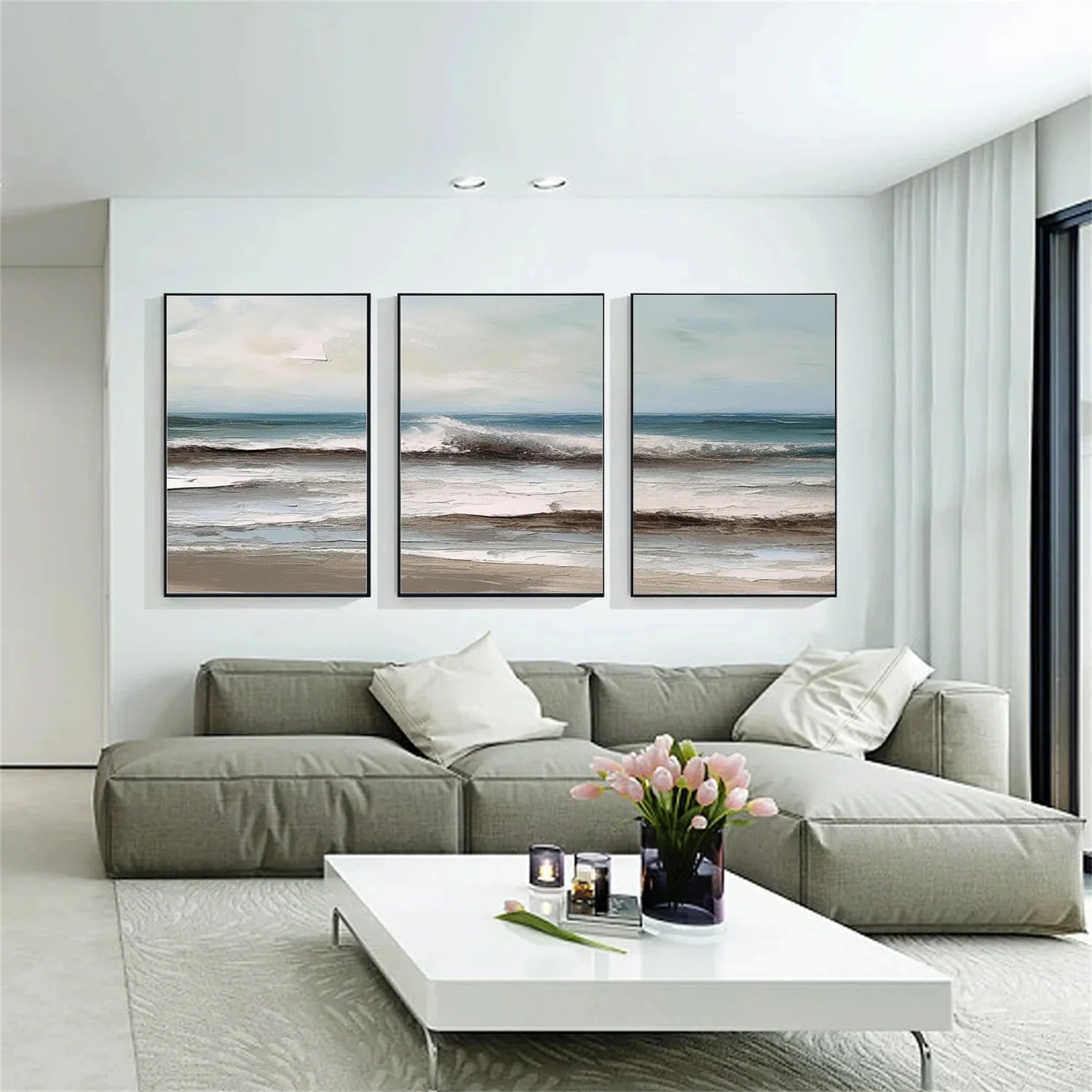 Sea & Sky Textured Art Set of 3 #SK109