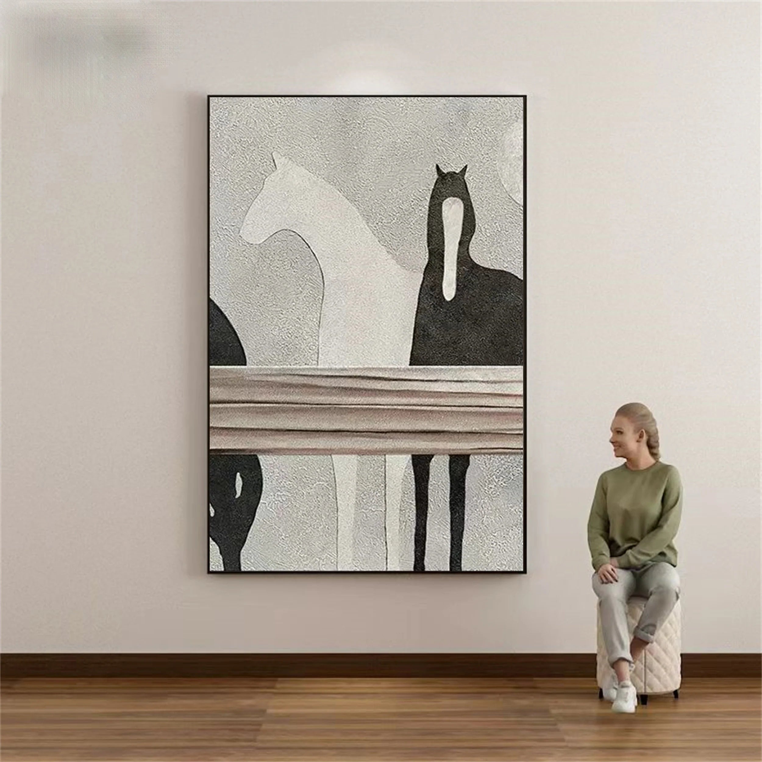 Colorful Horse Abstract Animal Wall Art #AM024