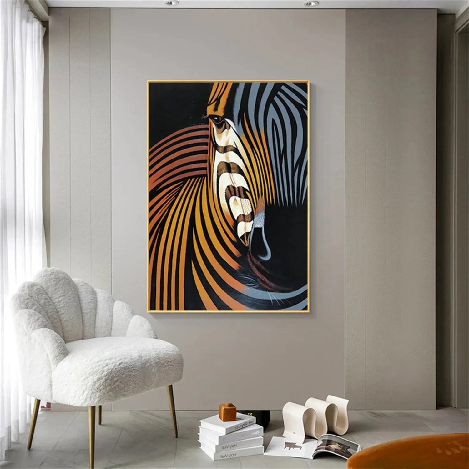 Colorful Abstract Animal Wall Art #AM067