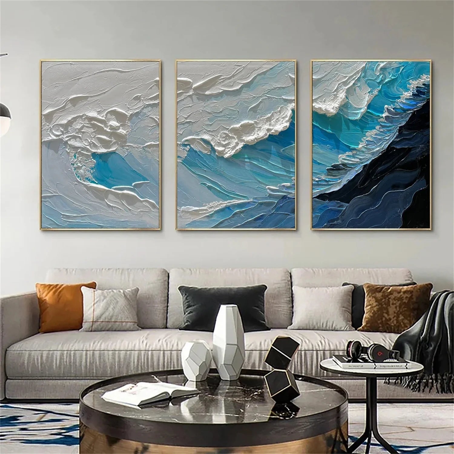 Minimalist Sea & Sky Art  Set of 3 #SK077