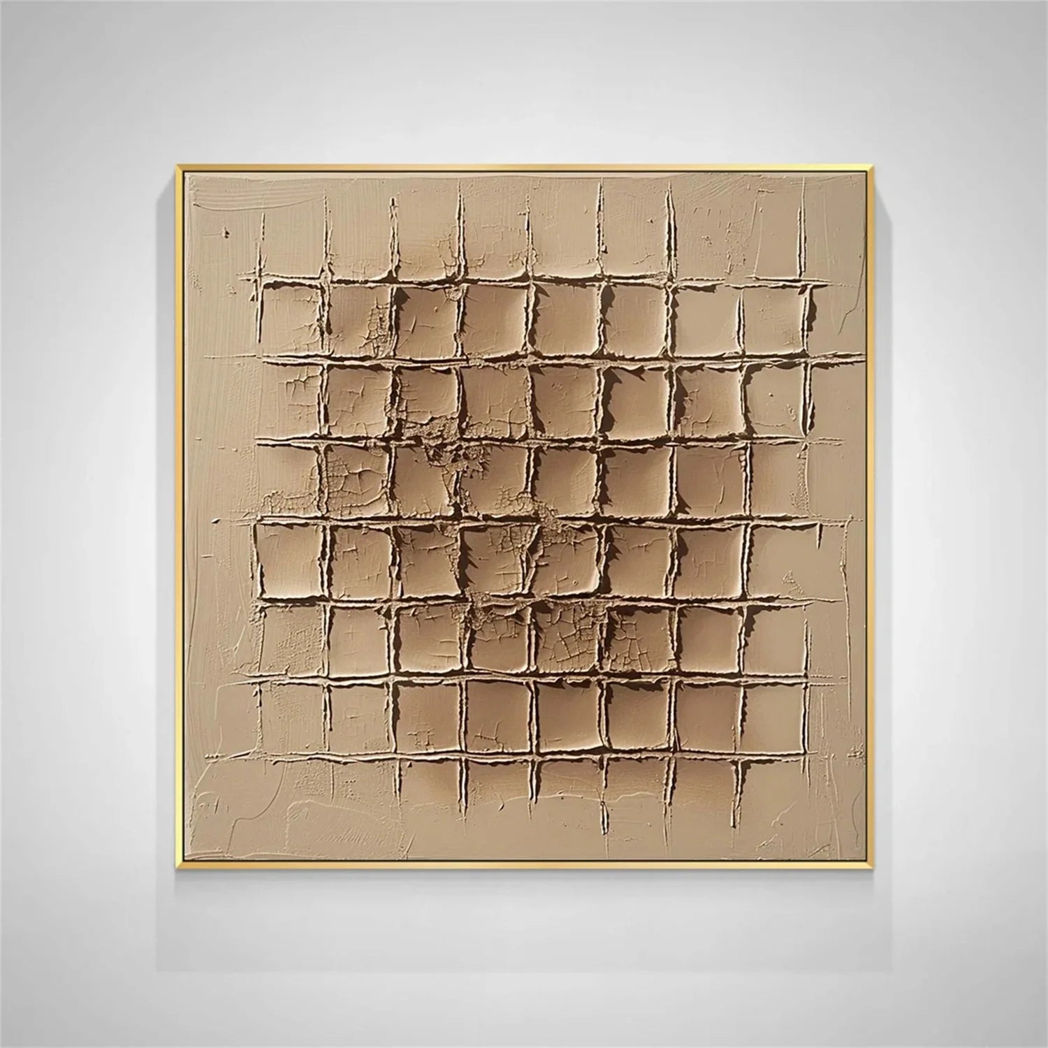 Minimalist Brown & Beige Art #MB016