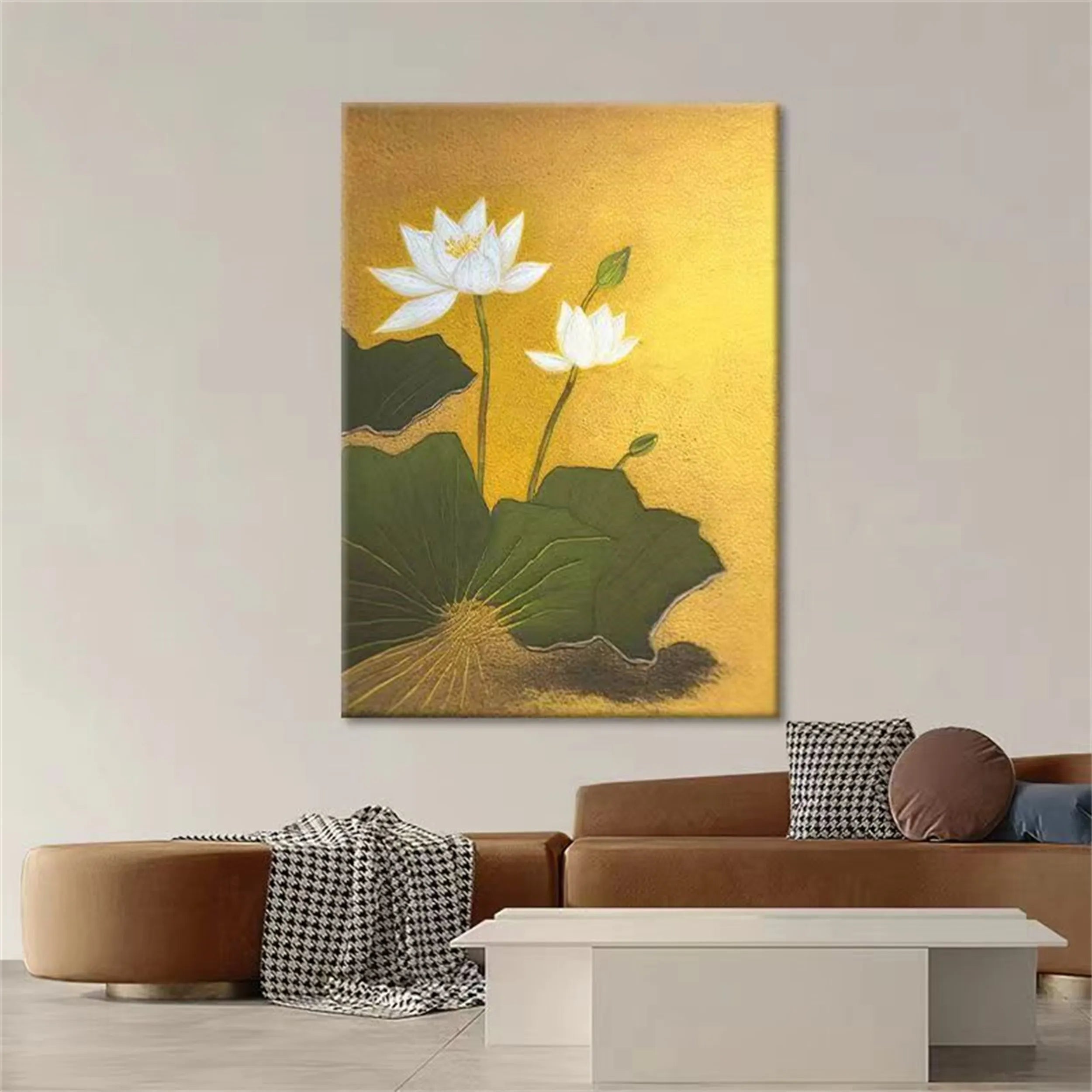 Colorful Flower & Tree Abstract Textured Wall Art #FT012