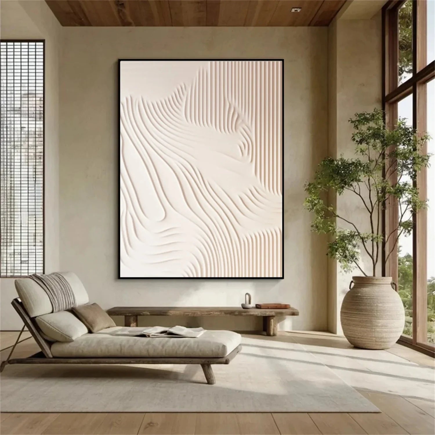 Minimalist Brown & Beige Art #MB010