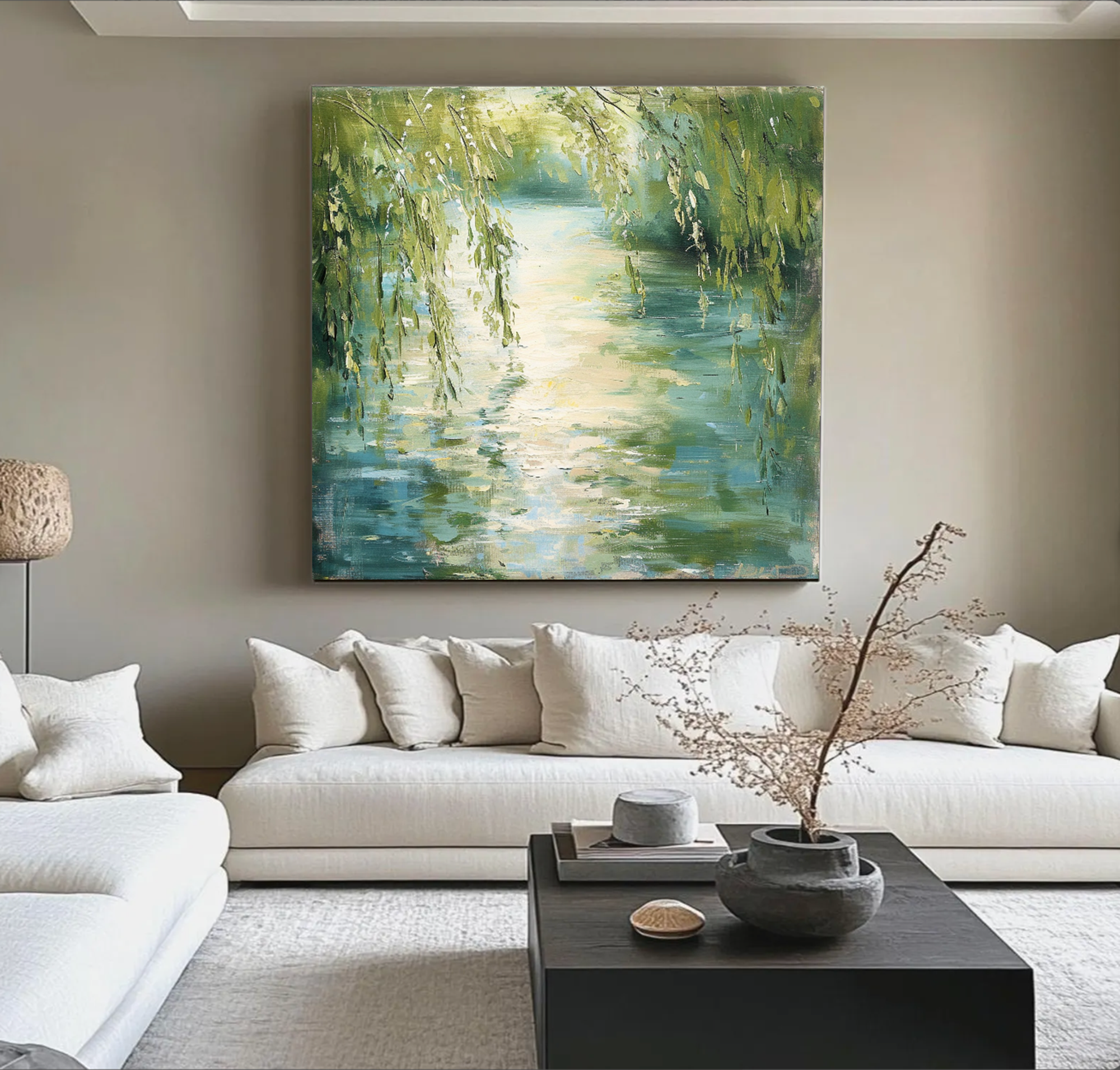 Impressionist Water Landscape Wall Art #FT337